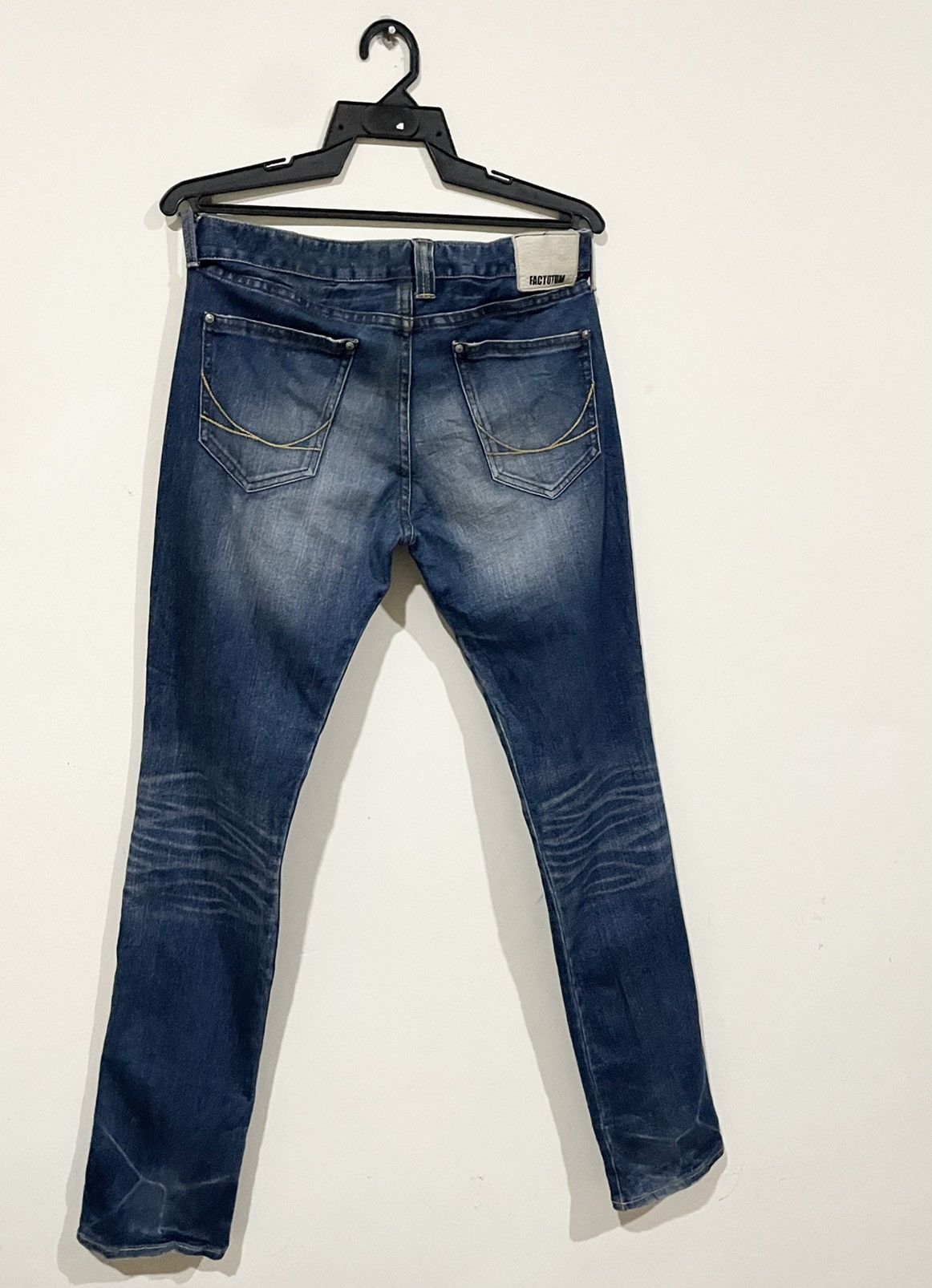 FACTOTUM Factotum Japan Rockers Stonewash Skinny Jeans Size US 33 - 11 Thumbnail