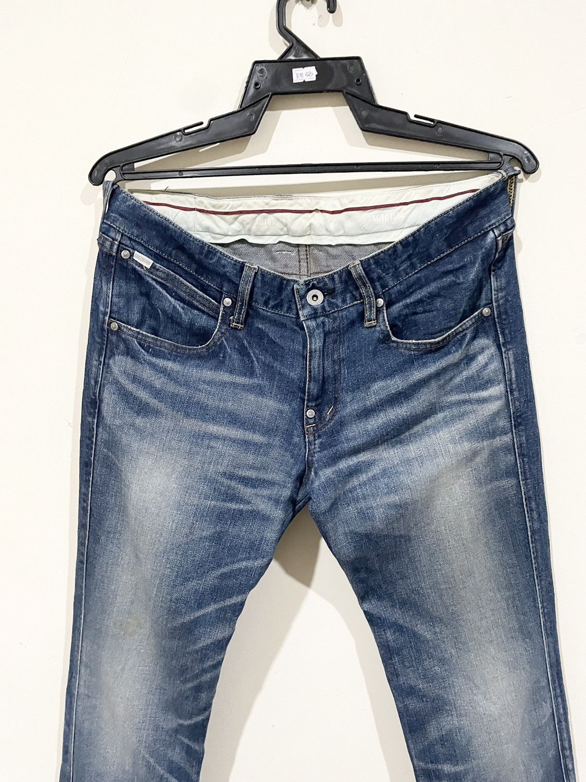 FACTOTUM Factotum Japan Rockers Stonewash Skinny Jeans Size US 33 - 5 Thumbnail