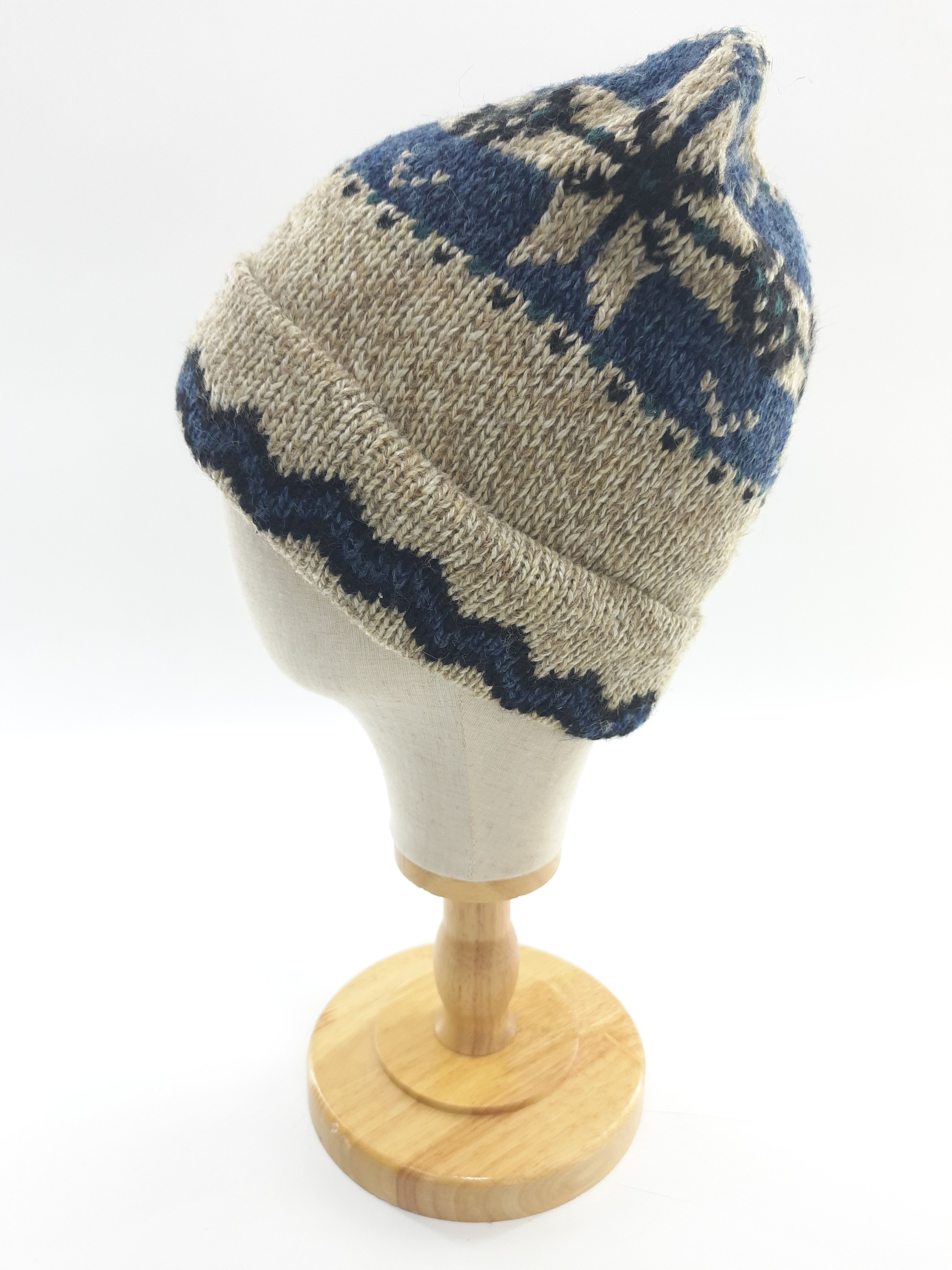 BRONER 90's USA製　デッドストック　wool cap レザーバイザ 90s USA製 BRONER ウール×スエード キャップ 黒×茶系 帽子