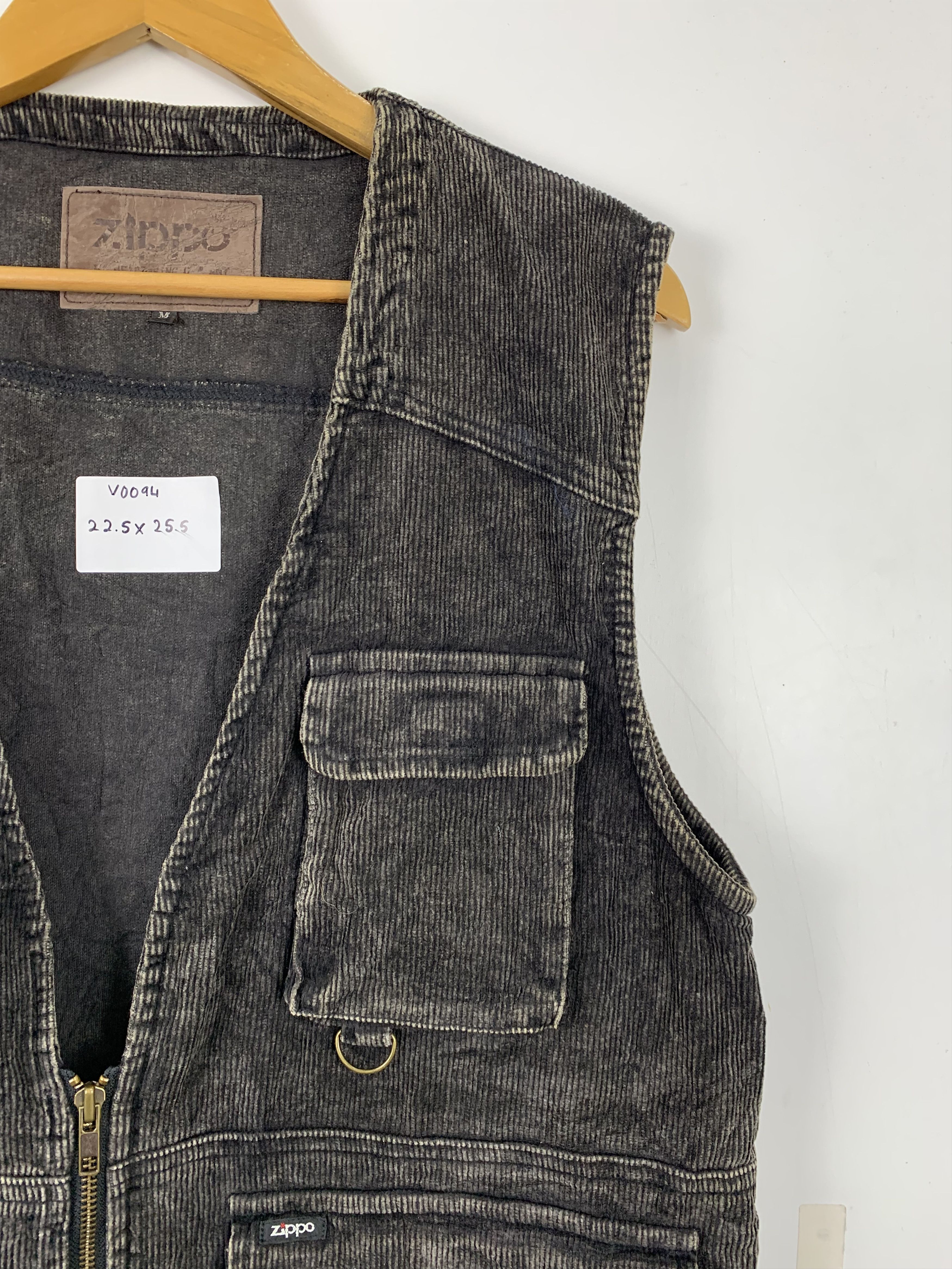 Vintage Vintage Rugged ZIPPO Faded Distressed Corduroy Vests V0094 Size US S / EU 44-46 / 1 - 5 Thumbnail