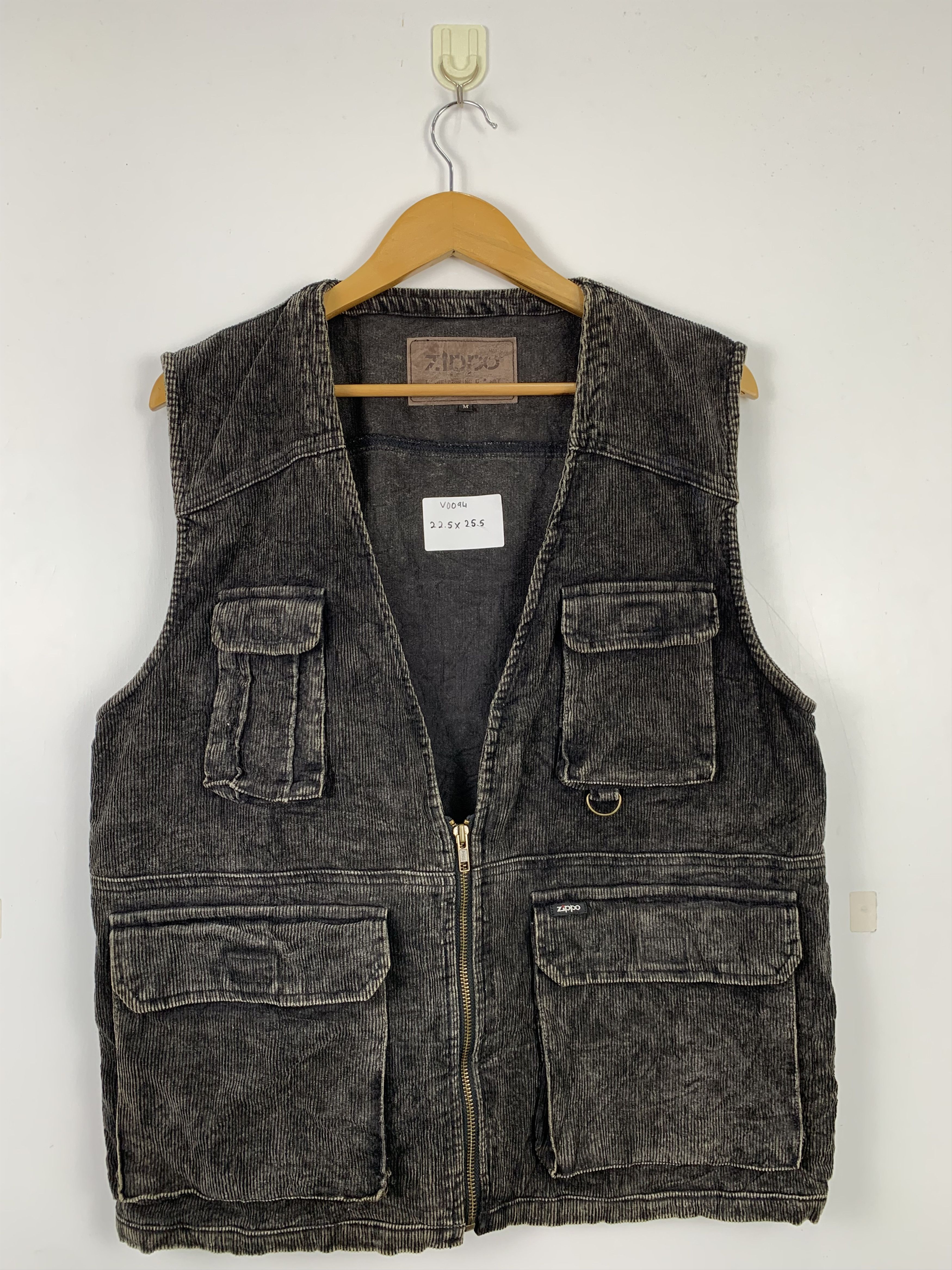 Vintage Vintage Rugged ZIPPO Faded Distressed Corduroy Vests V0094 Size US S / EU 44-46 / 1 - 1 Thumbnail