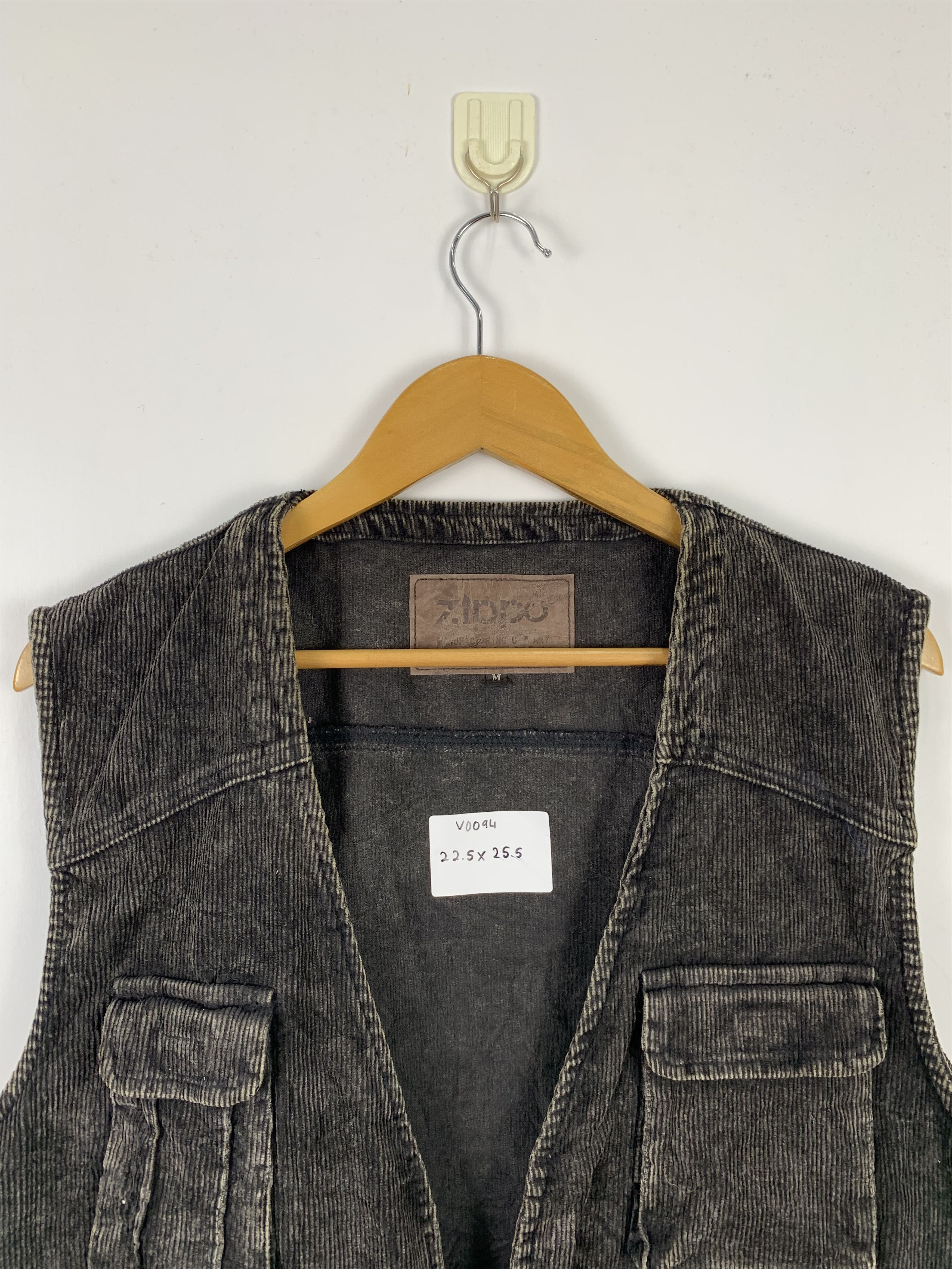 Vintage Vintage Rugged ZIPPO Faded Distressed Corduroy Vests V0094 Size US S / EU 44-46 / 1 - 2 Thumbnail