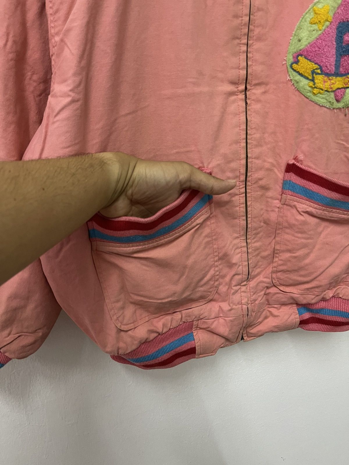 Japanese Brand × Vintage Vintage Pep Club Lined Sherpa Bomber Jacket Size US XL / EU 56 / 4 - 4 Thumbnail