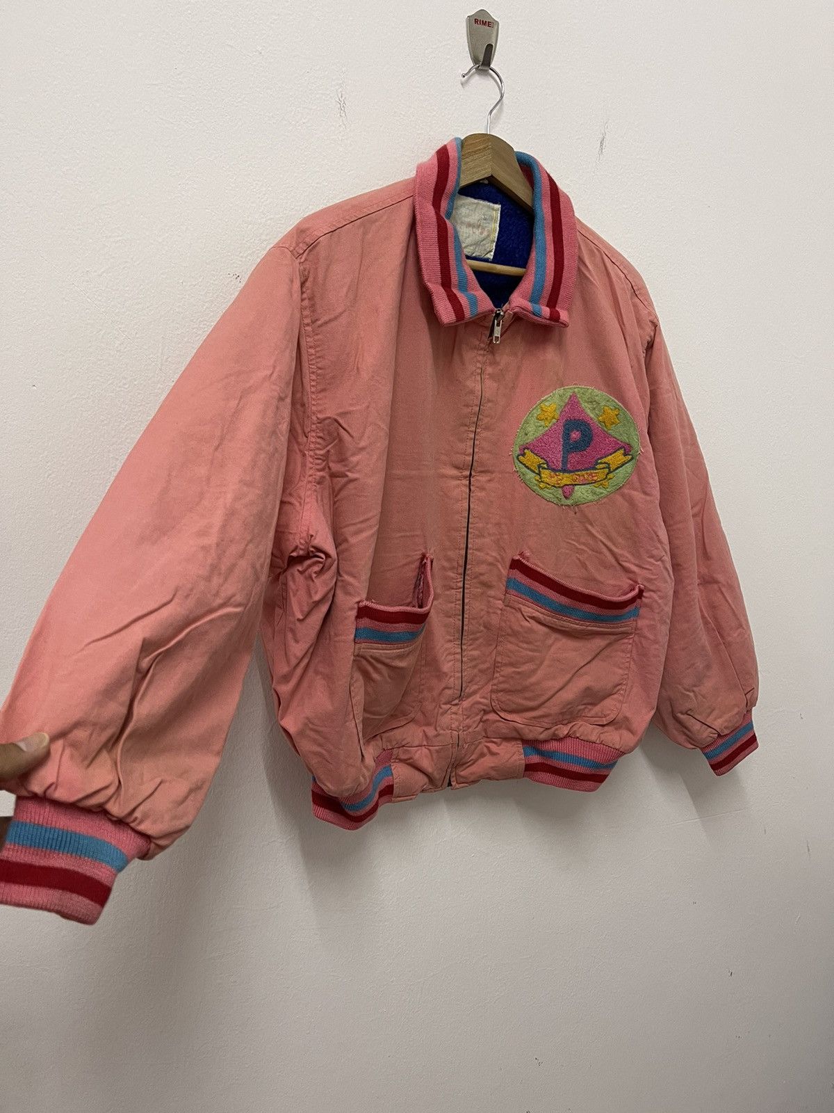 Japanese Brand × Vintage Vintage Pep Club Lined Sherpa Bomber Jacket Size US XL / EU 56 / 4 - 2 Thumbnail