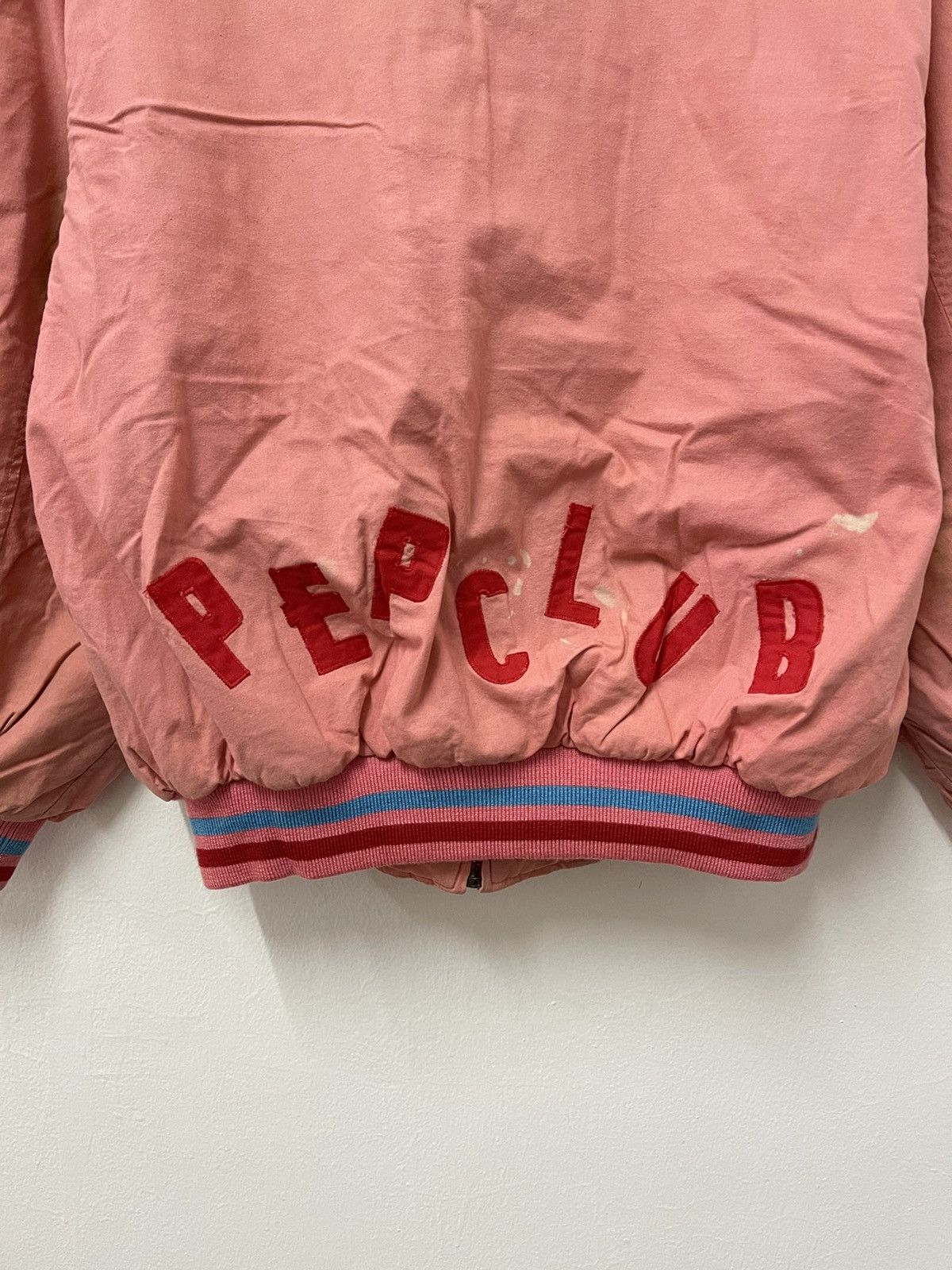 Japanese Brand × Vintage Vintage Pep Club Lined Sherpa Bomber Jacket Size US XL / EU 56 / 4 - 11 Thumbnail