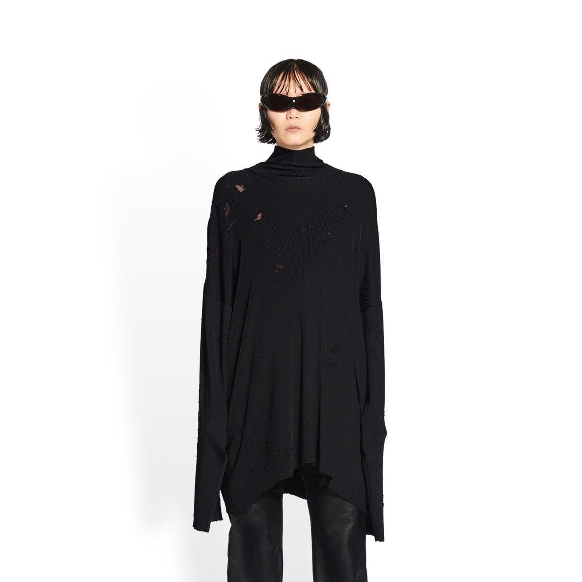 🔥$2.2K VALUE🔥 Balenciaga Destroyed Turtleneck Sweater