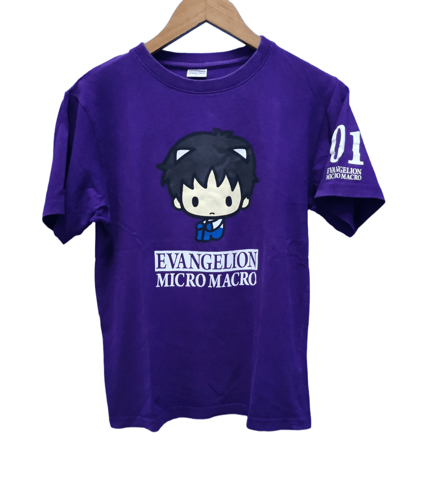 Anime Evangelion Micro Macro Japan Anime Tee Akira Bleach Devilman Size US S / EU 44-46 / 1 - 2 Thumbnail