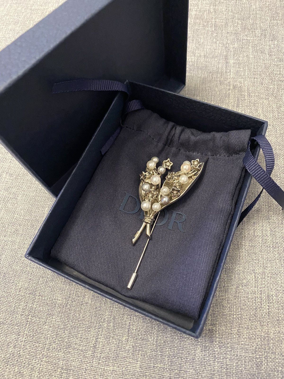Dior × Kim Jones Dior lily of the valley brooch | Grailed