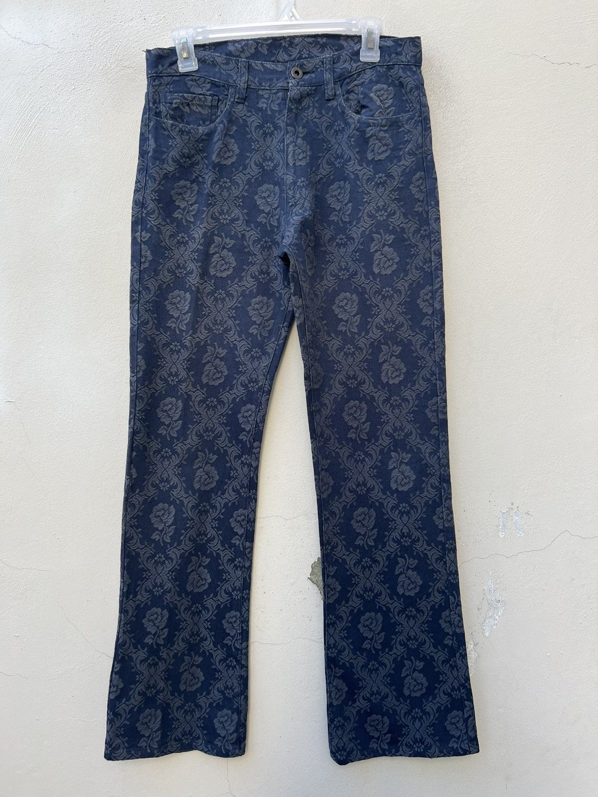 Vintage Vintage Rupert Edge Japan Jacquard Denim Flare Jeans Size US 30 / EU 46 - 6 Thumbnail