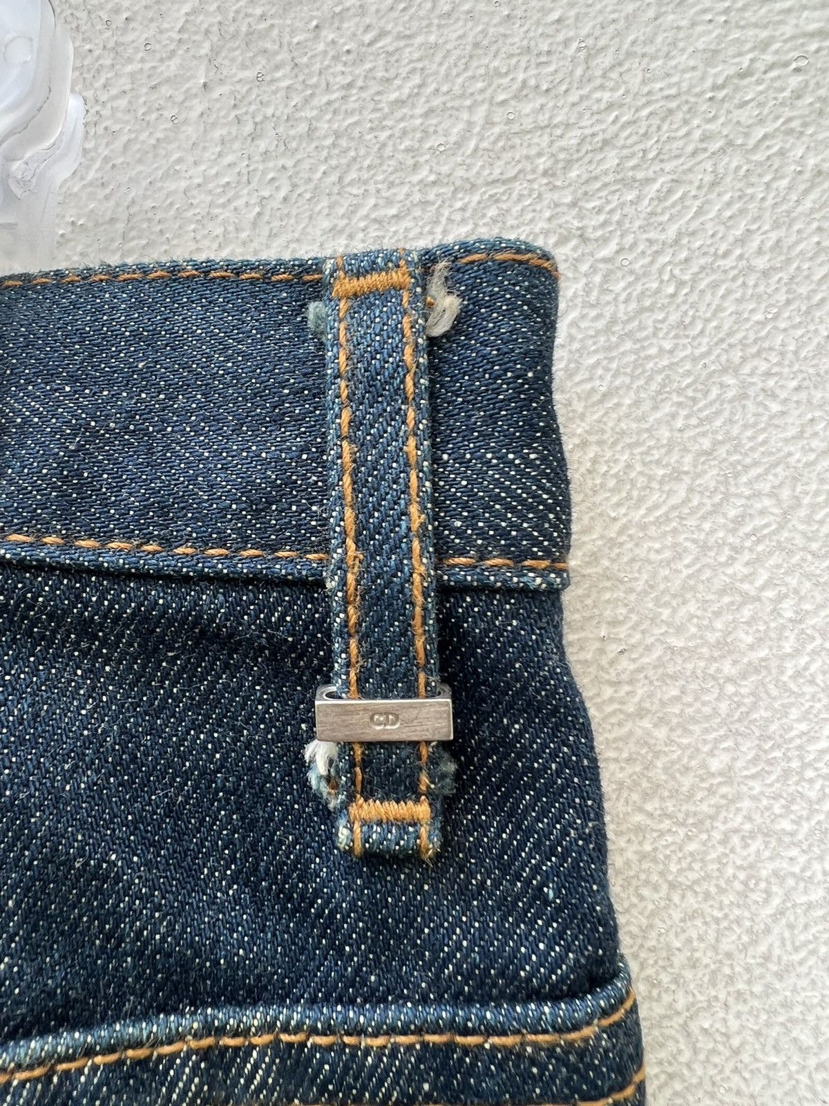 Dior × Hedi Slimane Vintage Dior Homme Long Leg Denim Jeans Size US 29 - 18 Thumbnail