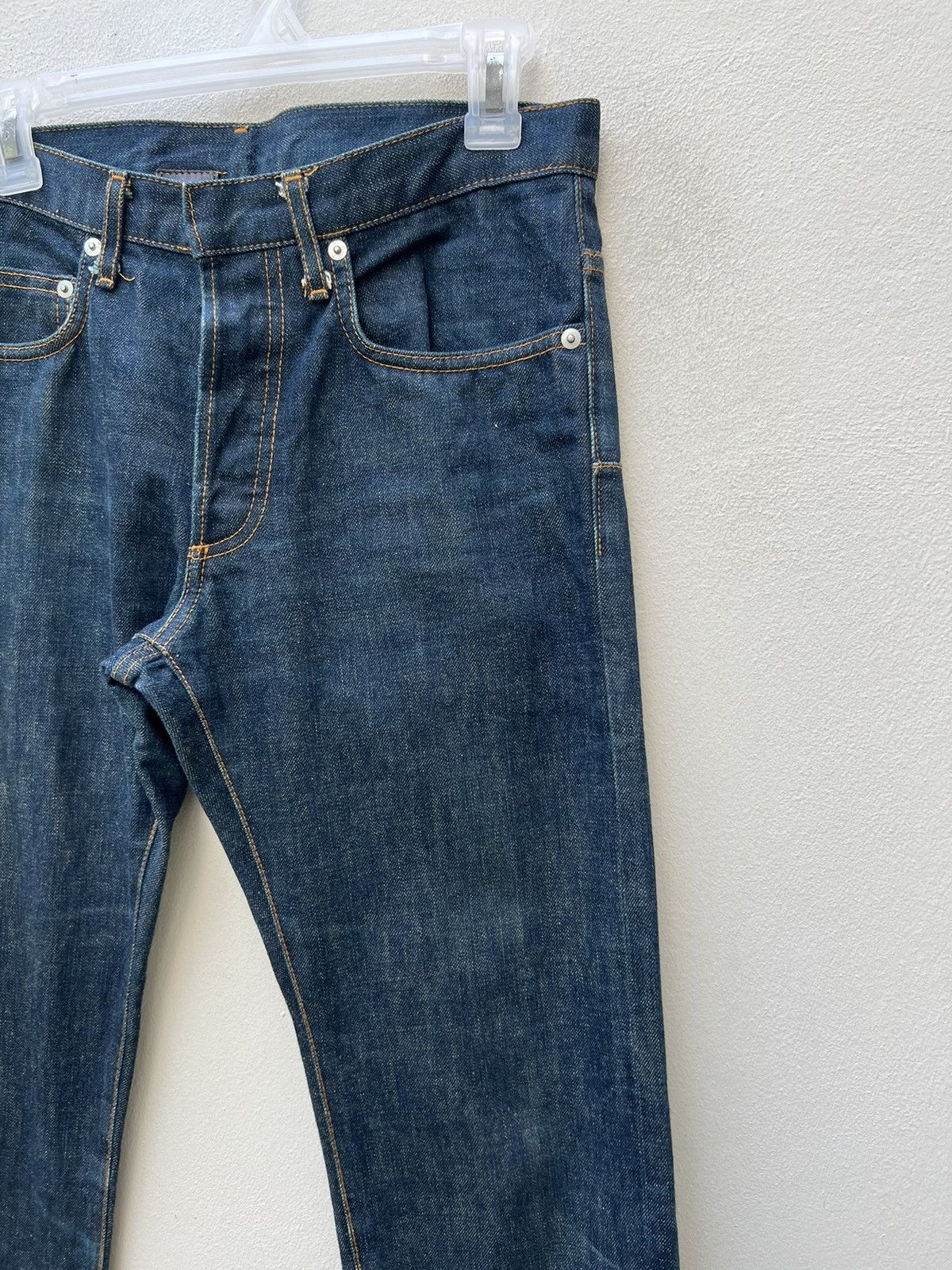 Dior × Hedi Slimane Vintage Dior Homme Long Leg Denim Jeans Size US 29 - 9 Thumbnail
