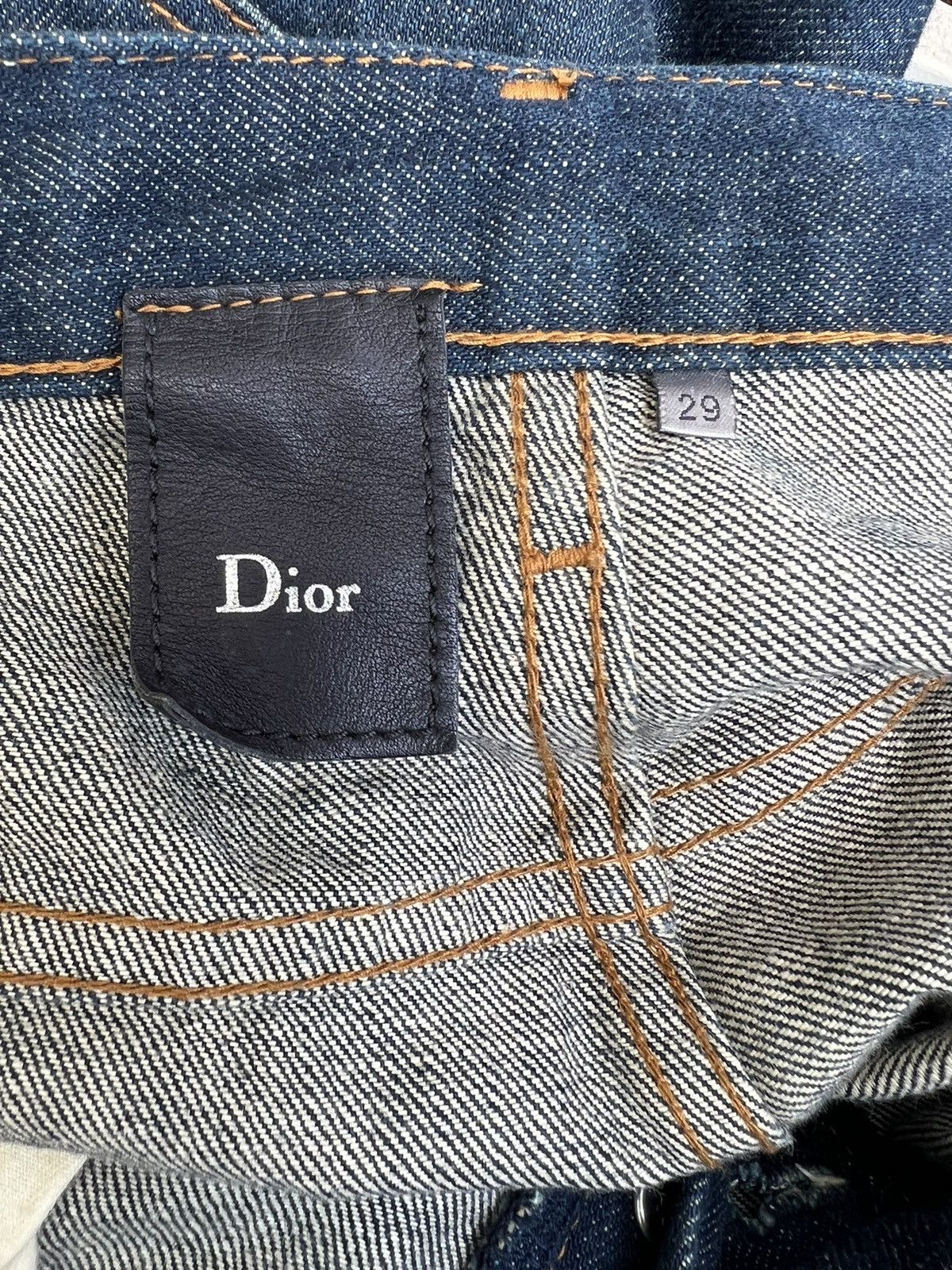 Dior × Hedi Slimane Vintage Dior Homme Long Leg Denim Jeans Size US 29 - 22 Thumbnail
