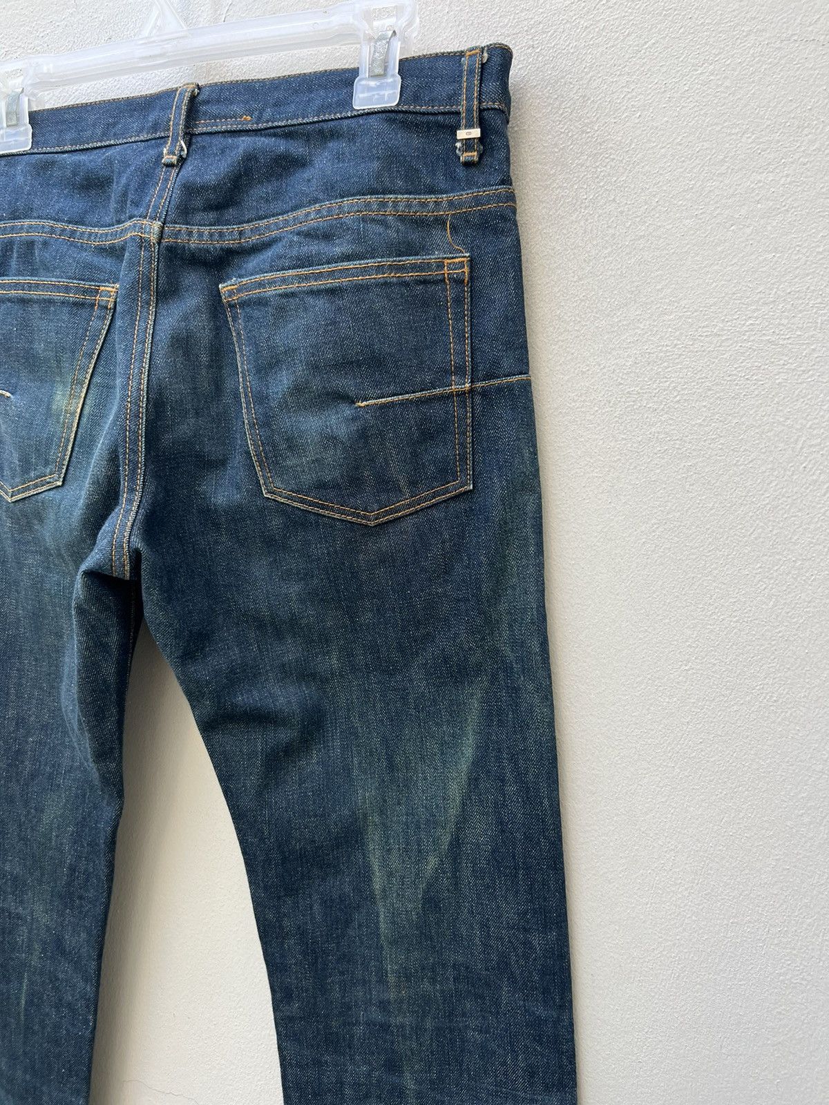Dior × Hedi Slimane Vintage Dior Homme Long Leg Denim Jeans Size US 29 - 17 Thumbnail