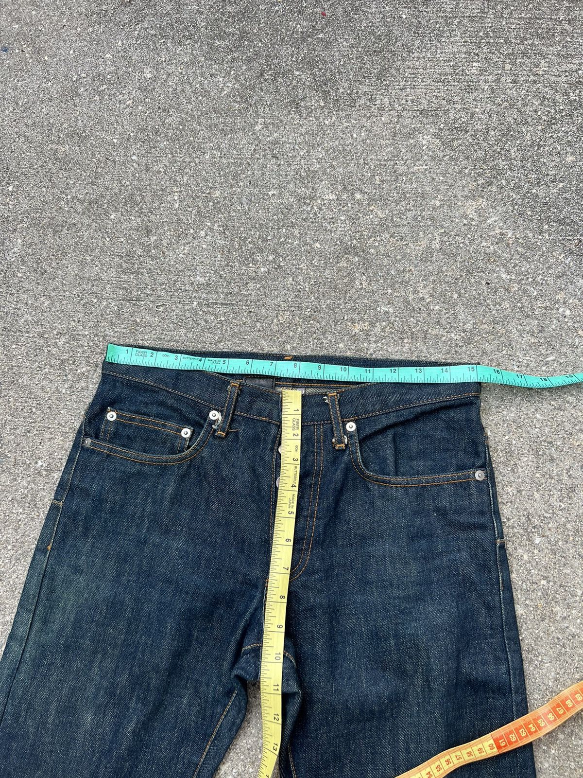 Dior × Hedi Slimane Vintage Dior Homme Long Leg Denim Jeans Size US 29 - 2 Thumbnail