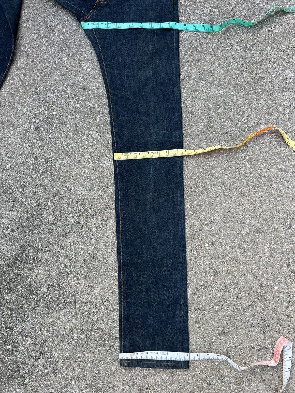 Dior × Hedi Slimane Vintage Dior Homme Long Leg Denim Jeans Size US 29 - 3 Thumbnail