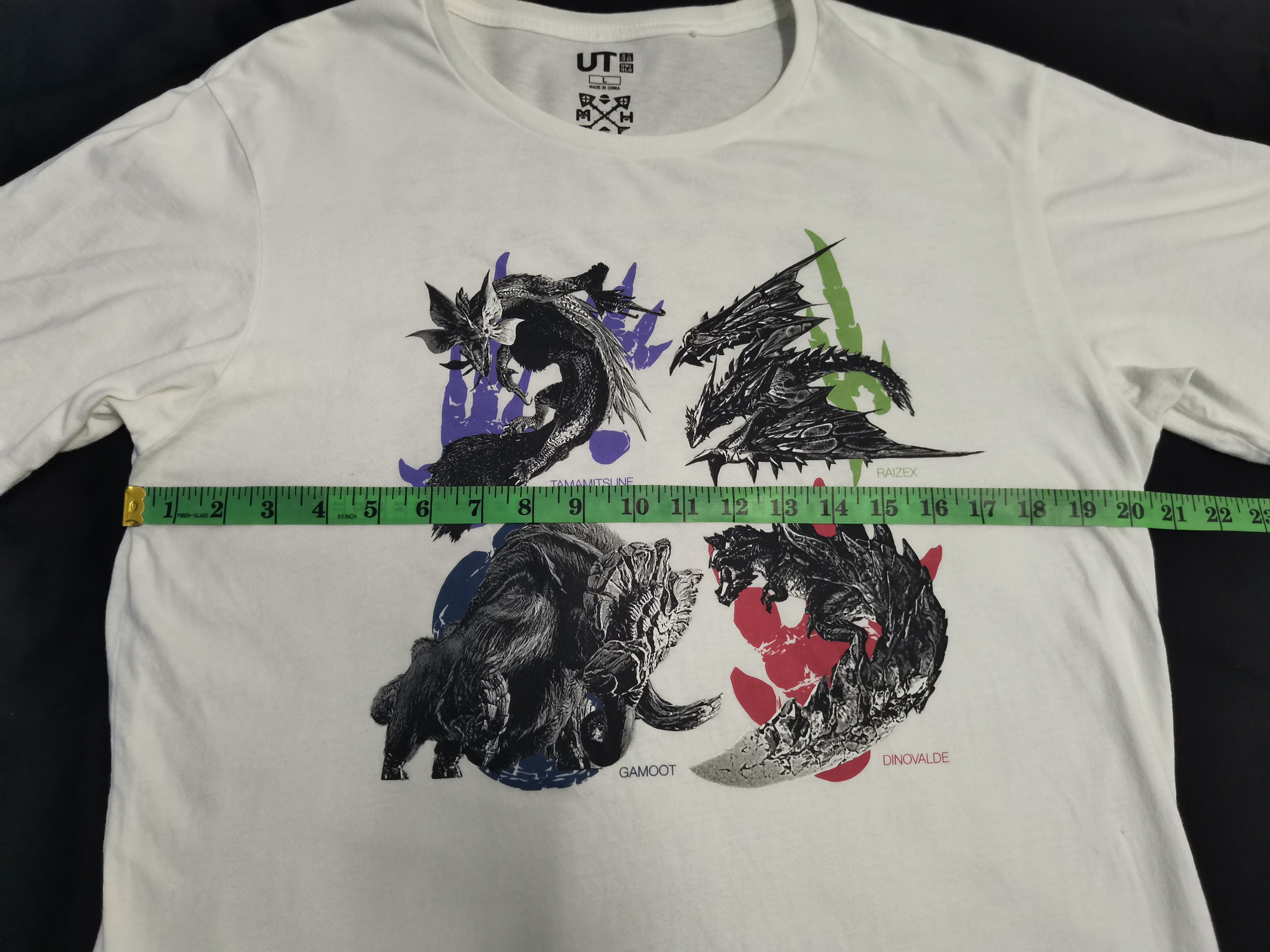 Anime × Japanese Brand × The Game Monster Hunter Japan Game Anime Tee Nintendo Bleach Eva Size US L / EU 52-54 / 3 - 6 Thumbnail
