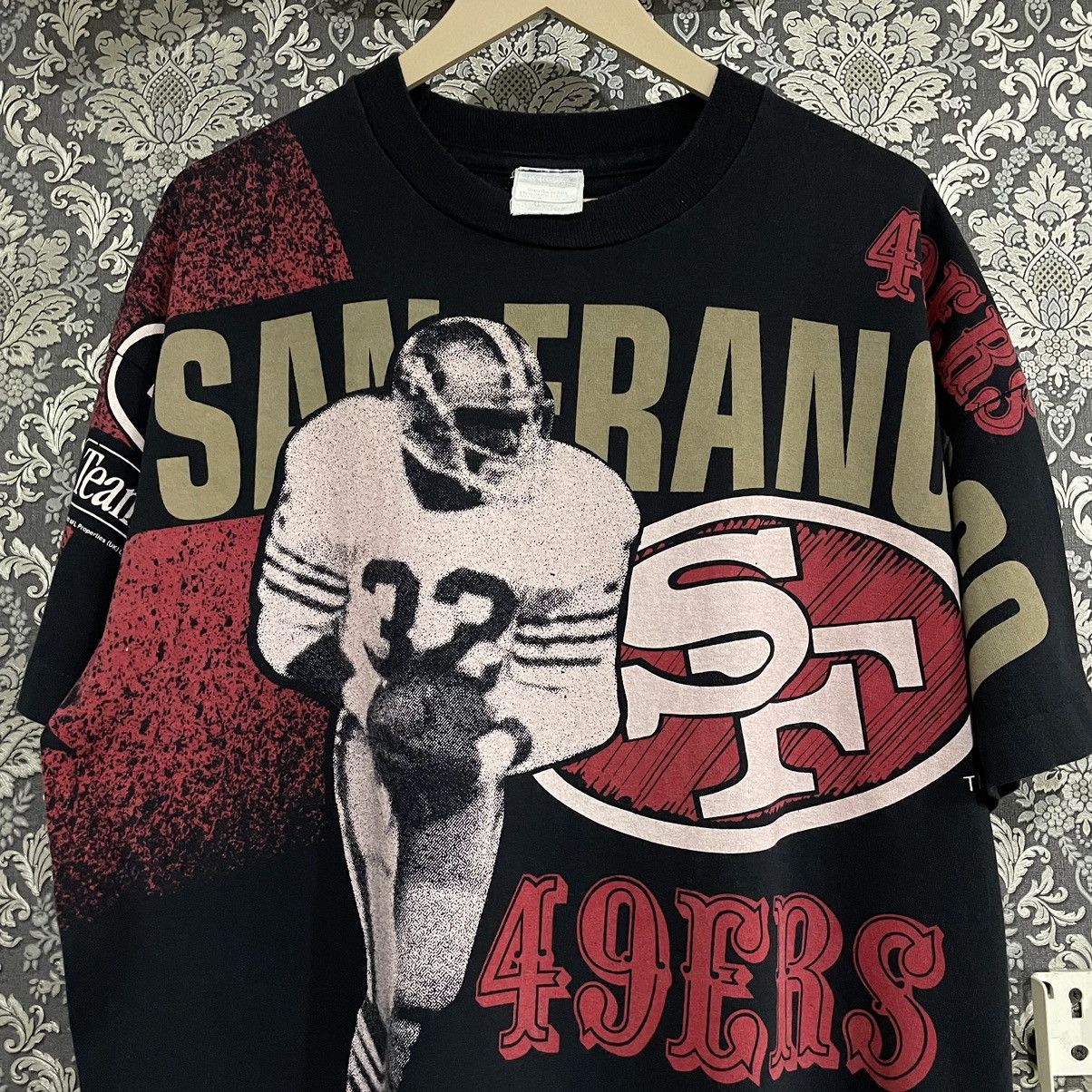 90s San Francisco 49ers All Over Print T Shirt - Men's Large, Women's XL