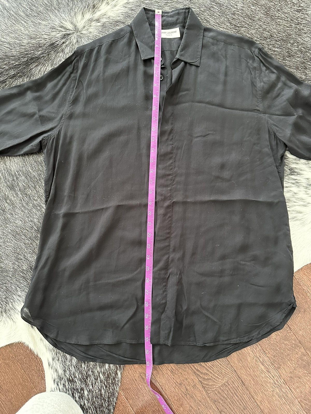 Saint Laurent Paris Saint Laurent black button up 39 Size US M / EU 48-50 / 2 - 9 Thumbnail