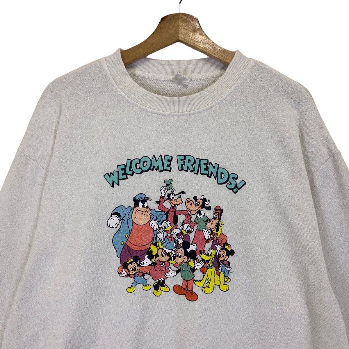 Japanese Brand × Mickey Mouse × Vintage Vintage Mickey Mouse and Friends BigLogo Crewneck Sweatshirt Size US M / EU 48-50 / 2 - 4 Thumbnail