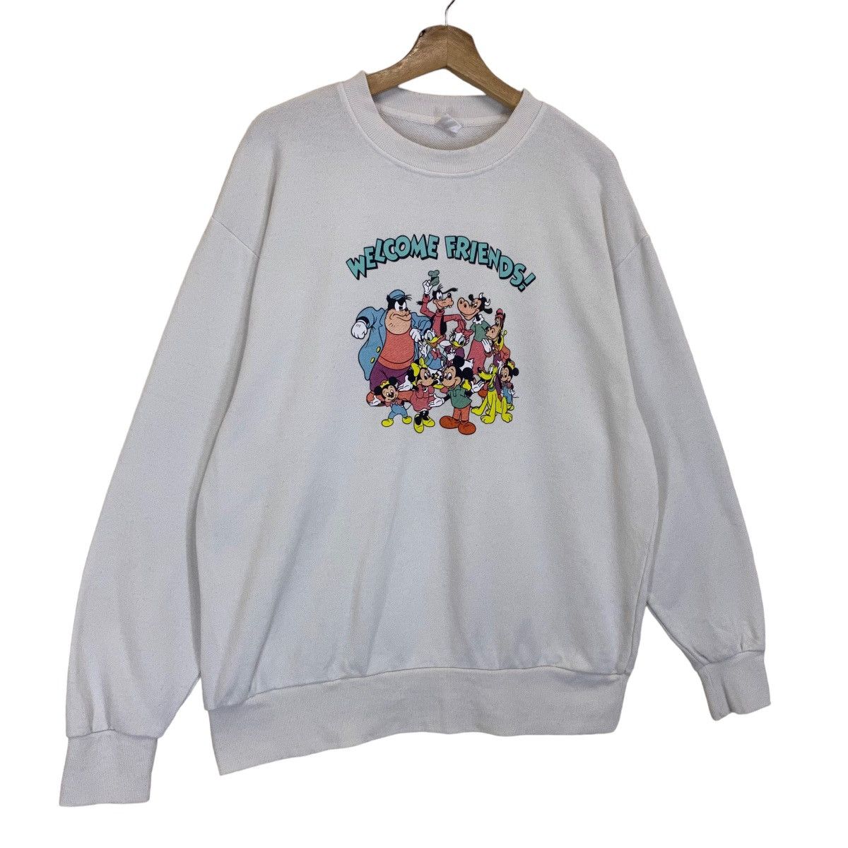 Japanese Brand × Mickey Mouse × Vintage Vintage Mickey Mouse and Friends BigLogo Crewneck Sweatshirt Size US M / EU 48-50 / 2 - 2 Thumbnail
