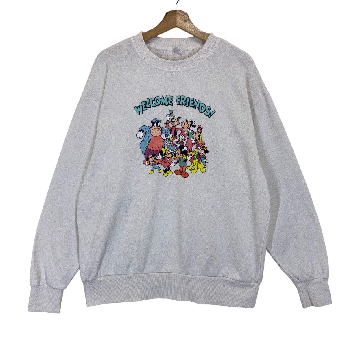 Japanese Brand × Mickey Mouse × Vintage Vintage Mickey Mouse and Friends BigLogo Crewneck Sweatshirt Size US M / EU 48-50 / 2 - 1 Thumbnail