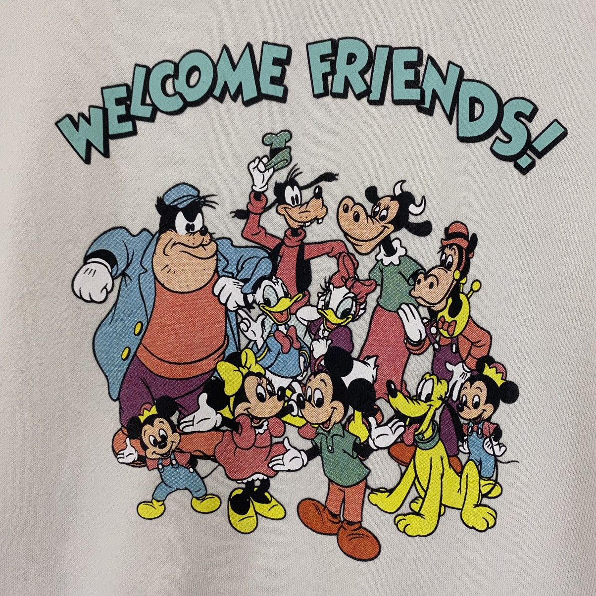 Japanese Brand × Mickey Mouse × Vintage Vintage Mickey Mouse and Friends BigLogo Crewneck Sweatshirt Size US M / EU 48-50 / 2 - 5 Thumbnail