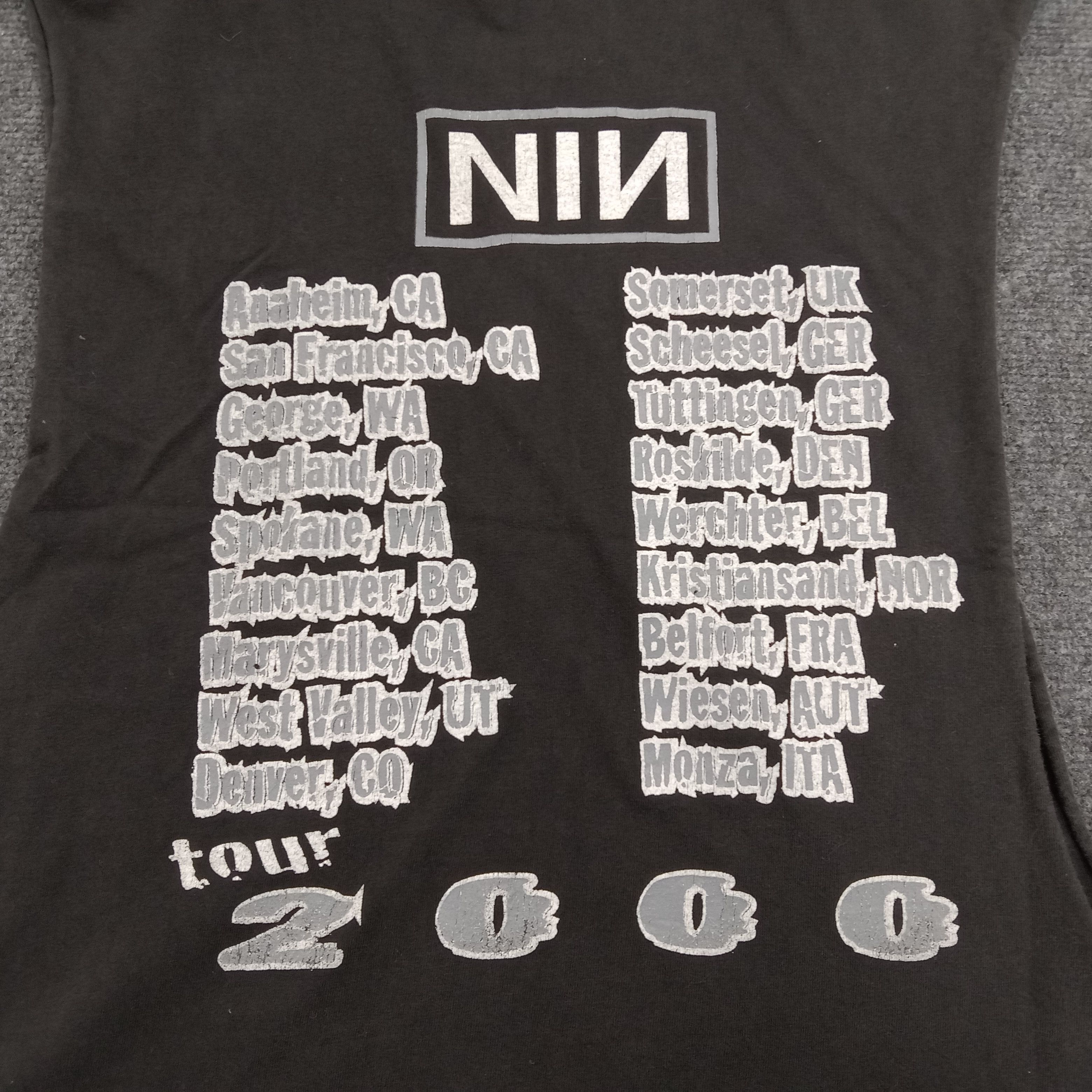 Band Tees × Vintage NIN Nine Inch's Nails American Industrial Rock Band Size US XL / EU 56 / 4 - 5 Thumbnail