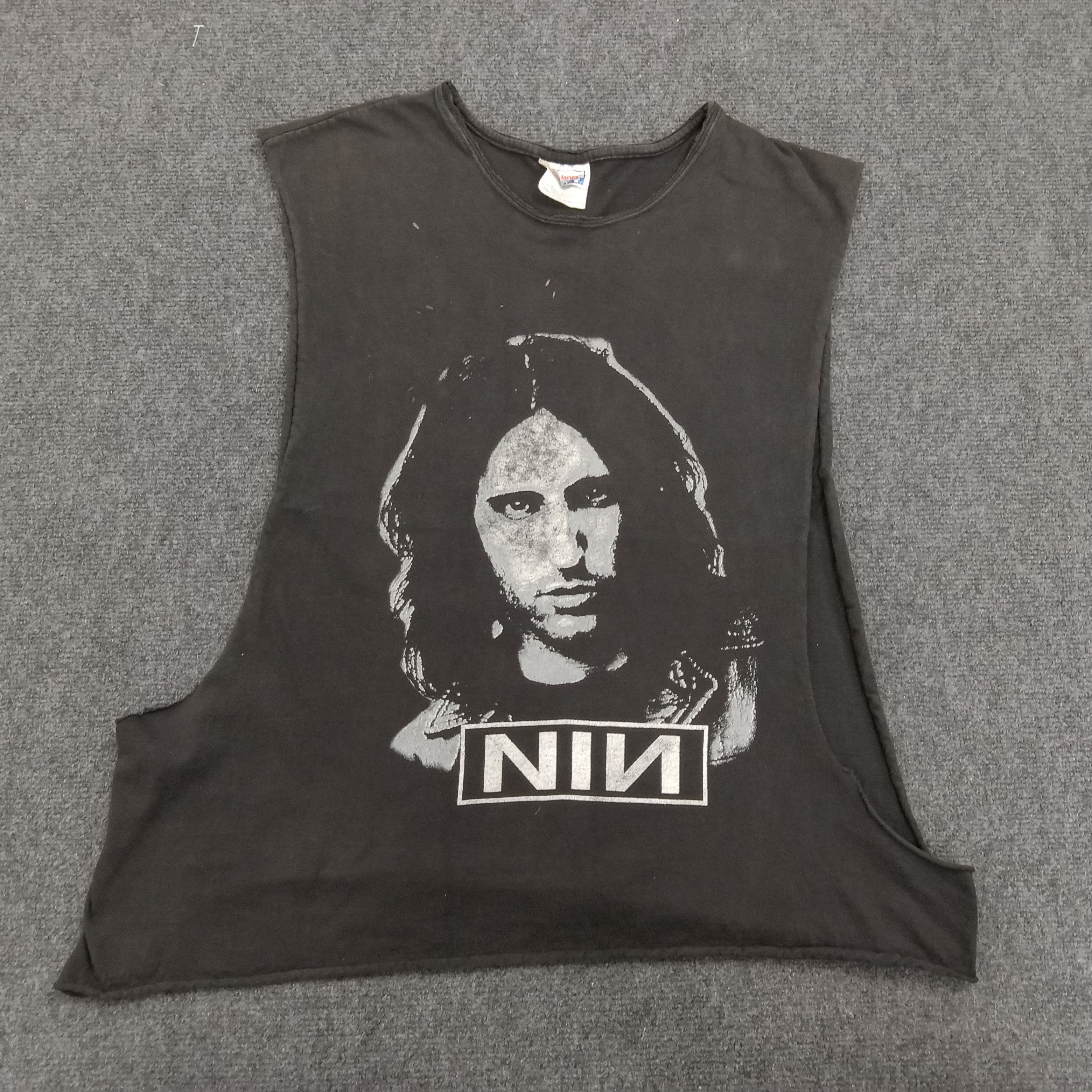 Band Tees × Vintage NIN Nine Inch's Nails American Industrial Rock Band Size US XL / EU 56 / 4 - 1 Thumbnail