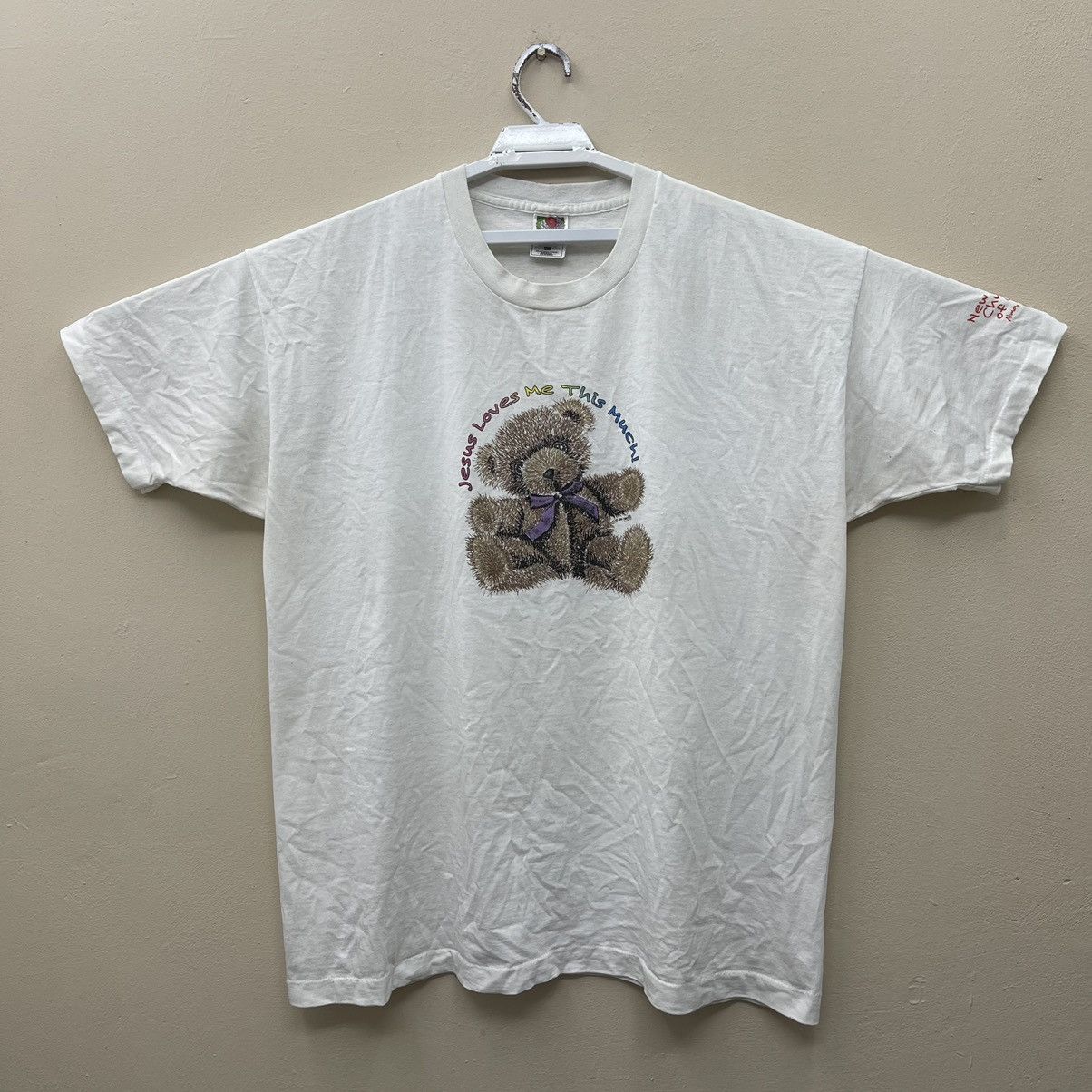 Vintage Vintage 90s Jesus Love Me This Much! Size US XXL / EU 58 / 5 - 1 Thumbnail