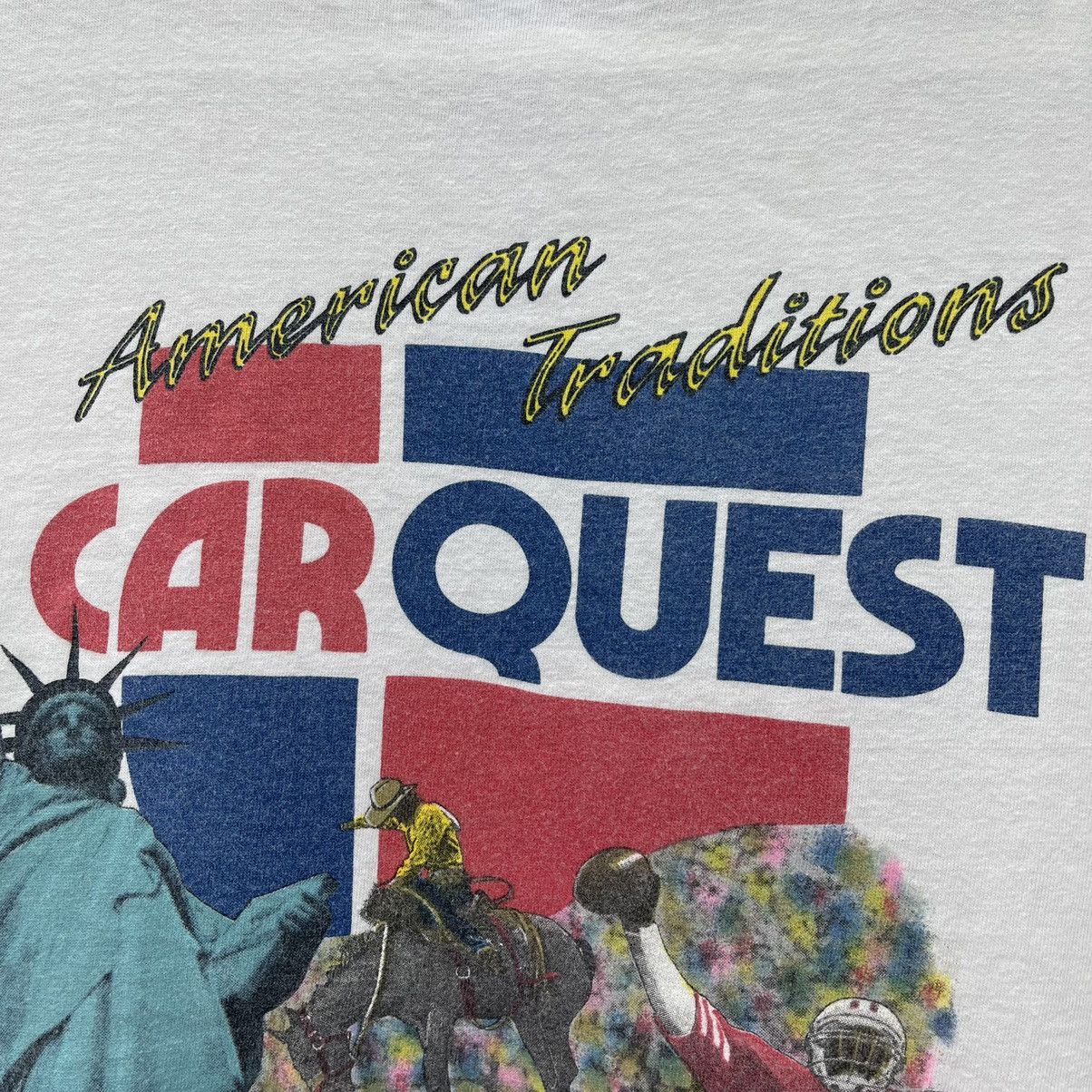 Beauty Beast × Vintage Vintage 90s T Shirt Car Quest Auto Parts Single Stitch Promo Size US L / EU 52-54 / 3 - 4 Thumbnail