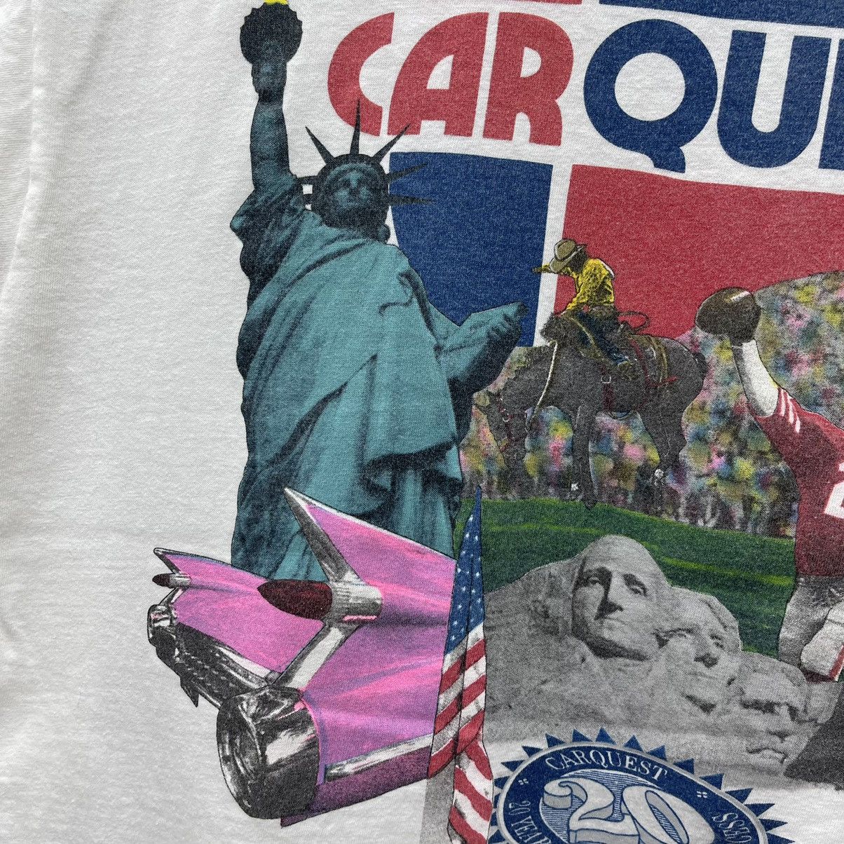 Beauty Beast × Vintage Vintage 90s T Shirt Car Quest Auto Parts Single Stitch Promo Size US L / EU 52-54 / 3 - 3 Thumbnail