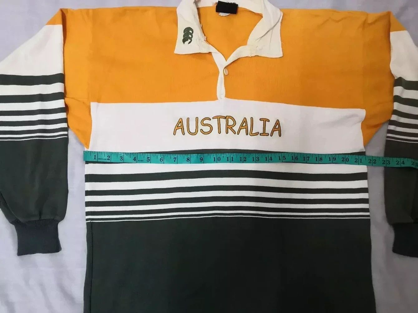 Canterbury of New Zealand Vintage Canterbury Ugly Jersey Polo Shirt Australia Rugby Size US M / EU 48-50 / 2 - 6 Thumbnail