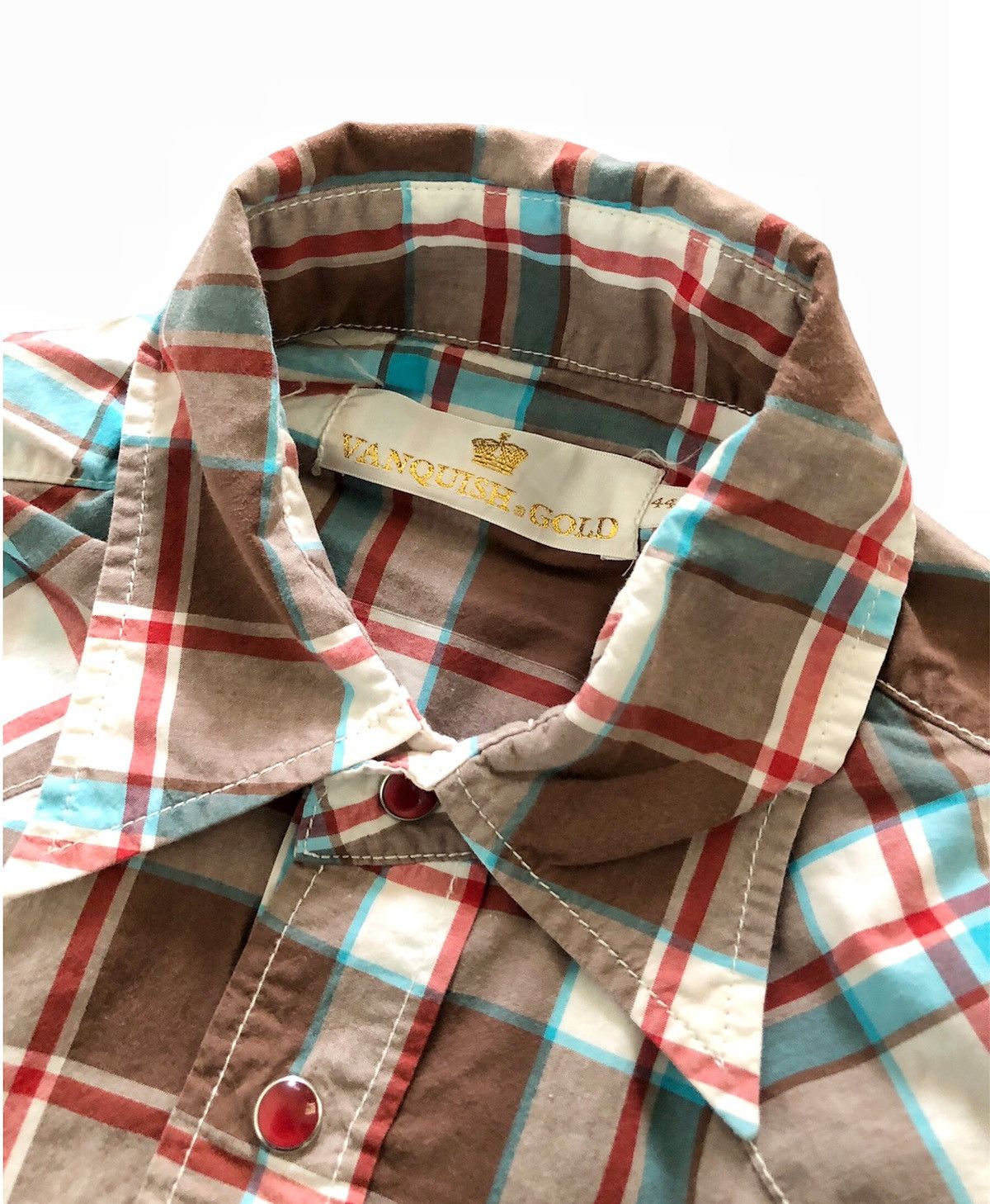 Hiroshi Fujiwara × Japanese Brand × Vanquish 2000's Vanquish Gold western shirt Size US S / EU 44-46 / 1 - 5 Thumbnail