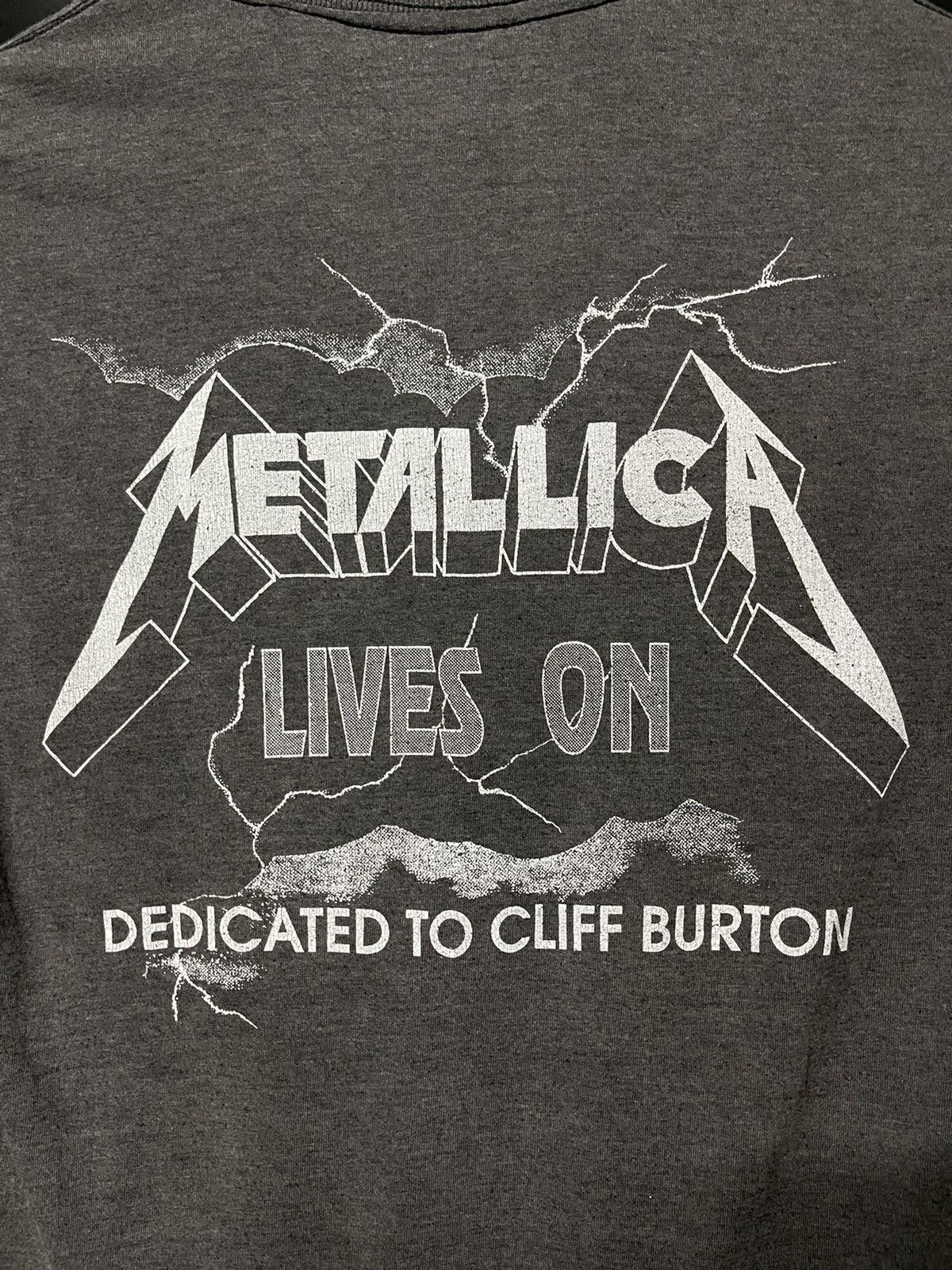 Band Tees × Vintage Vintage 80s Metallica Live OnDedicated To Cliff Burton Faded Size US M / EU 48-50 / 2 - 4 Thumbnail