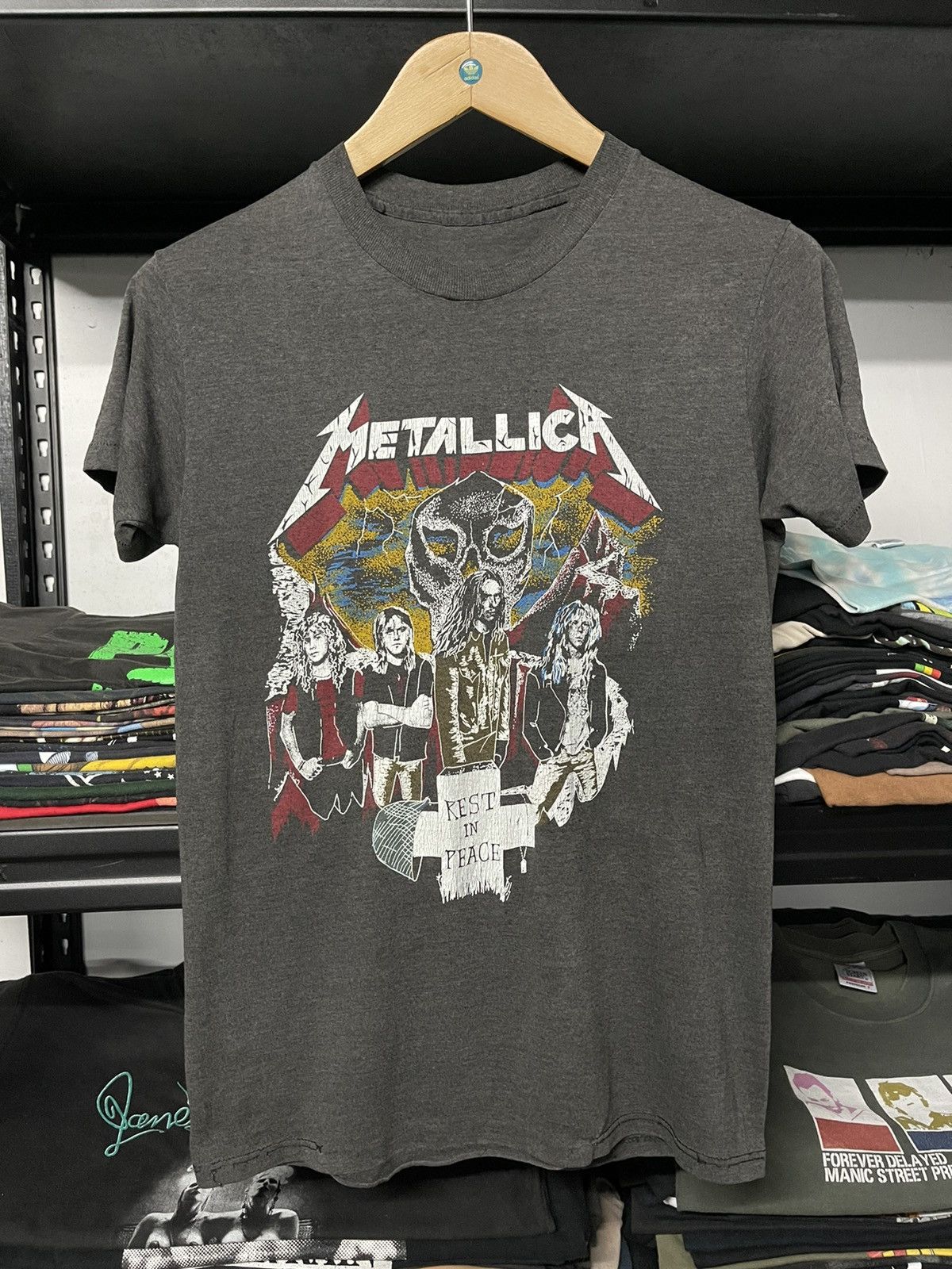 Band Tees × Vintage Vintage 80s Metallica Live OnDedicated To Cliff Burton Faded Size US M / EU 48-50 / 2 - 1 Thumbnail