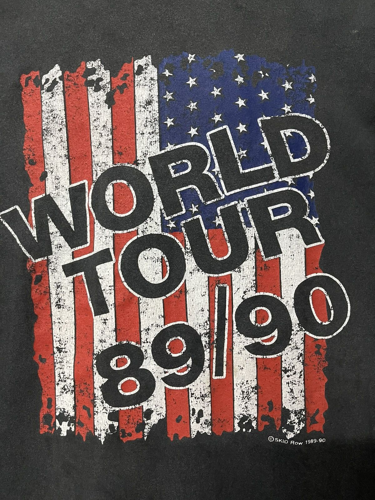 Band Tees Vintage 80s 90s Skid Row World Tour Faded Tees Size US M / EU 48-50 / 2 - 9 Thumbnail