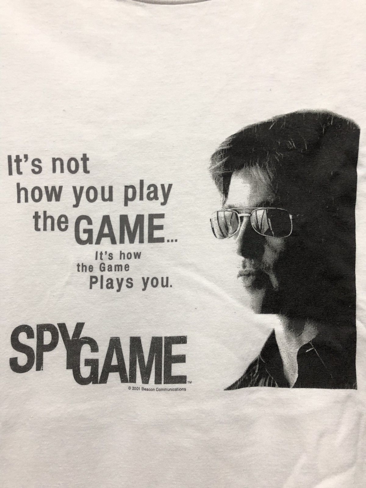 Vintage Vintage Brad Pitt Spy Game Movie T Shirt Very Rare Size US M / EU 48-50 / 2 - 1 Thumbnail
