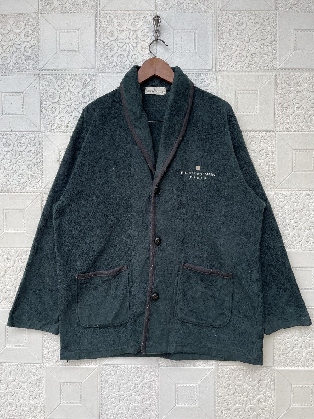 Designer × Pierre Balmain Pierre Balmain Paris Fleece Jacket Size US L / EU 52-54 / 3 - 1 Thumbnail
