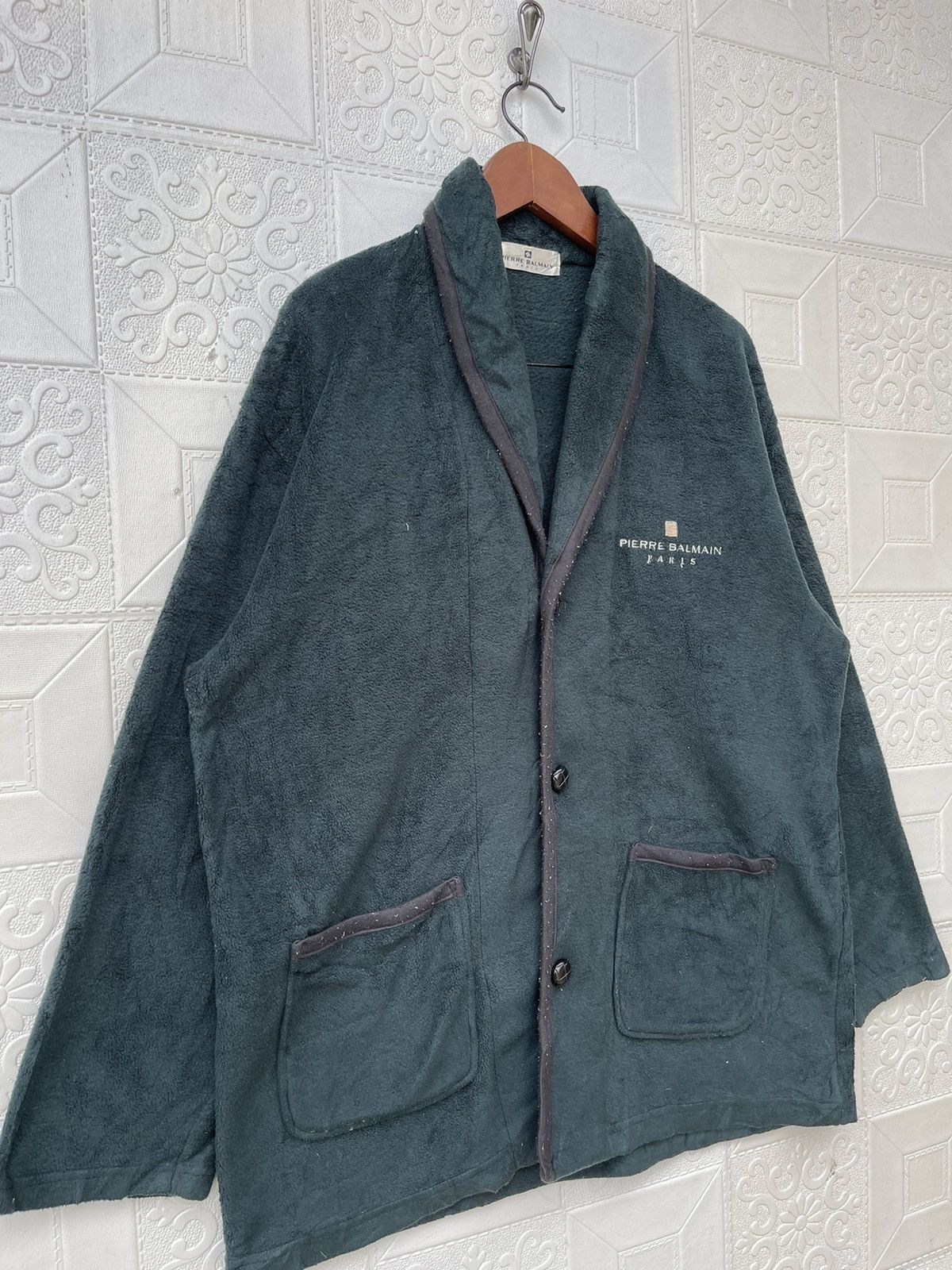 Designer × Pierre Balmain Pierre Balmain Paris Fleece Jacket Size US L / EU 52-54 / 3 - 7 Thumbnail