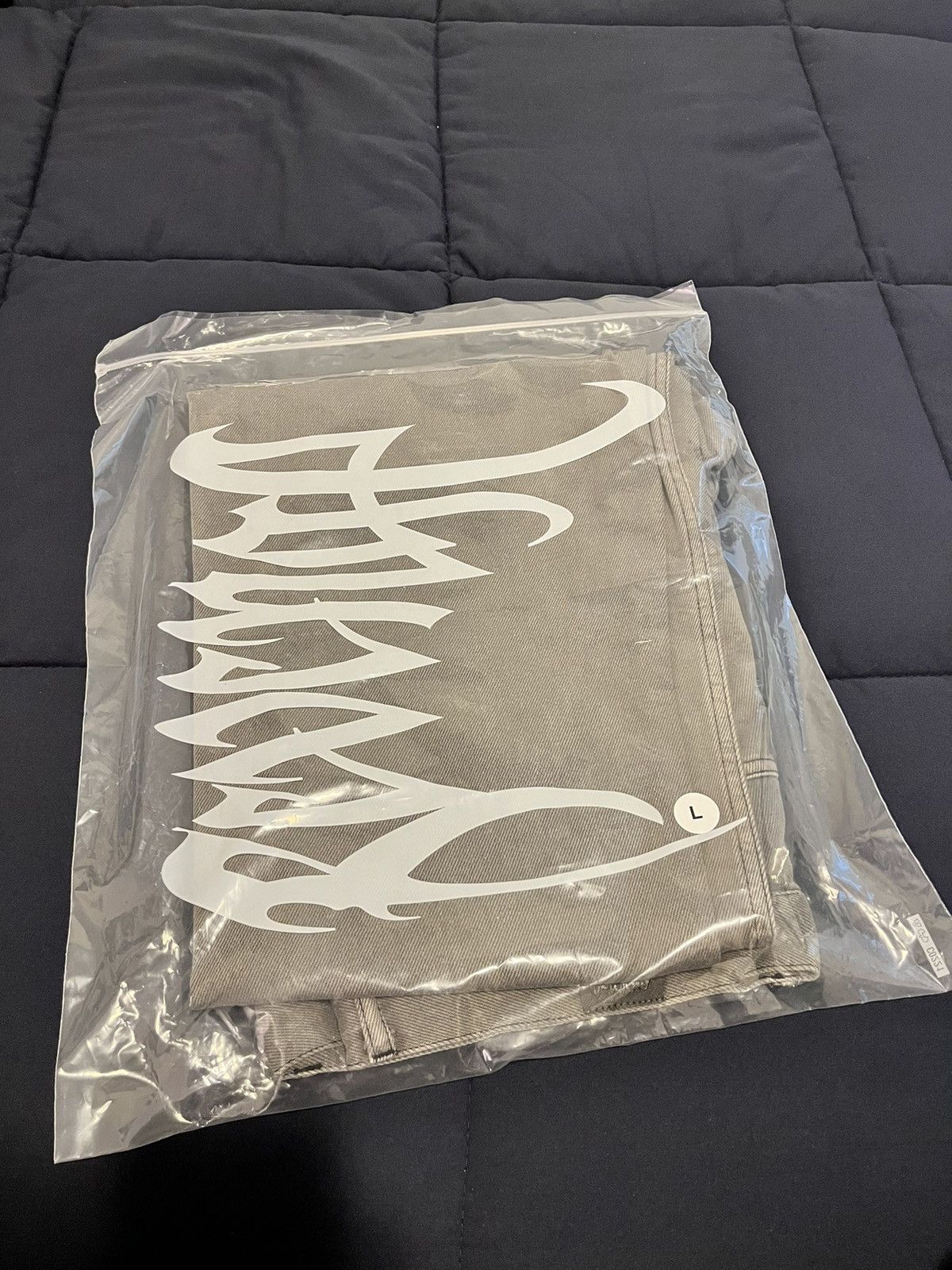 Revenge Revenge Embroidered Grey Denim Jeans Size US 32 / EU 48 - 3 Thumbnail