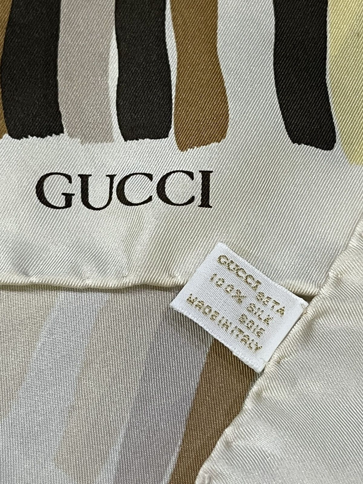 Gucci Vintage GUCCI Silk Handkerchief Made in ITALY Size ONE SIZE - 8 Thumbnail