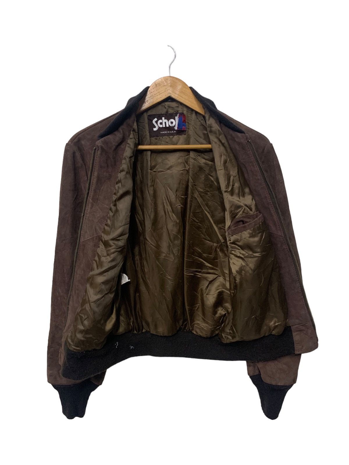 Schott 🇺🇸 Vintage SCHOTT NYC Suede Leather Jacket Size US S / EU 44-46 / 1 - 5 Thumbnail