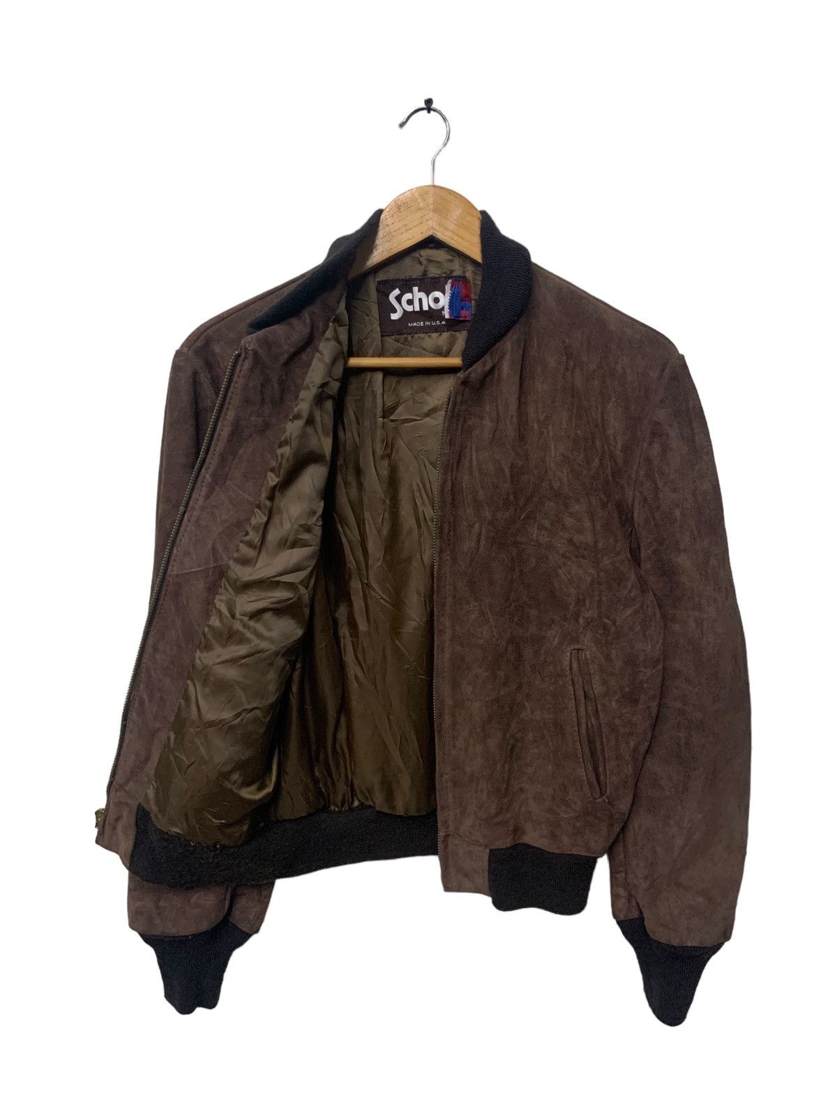 Schott 🇺🇸 Vintage SCHOTT NYC Suede Leather Jacket Size US S / EU 44-46 / 1 - 9 Thumbnail