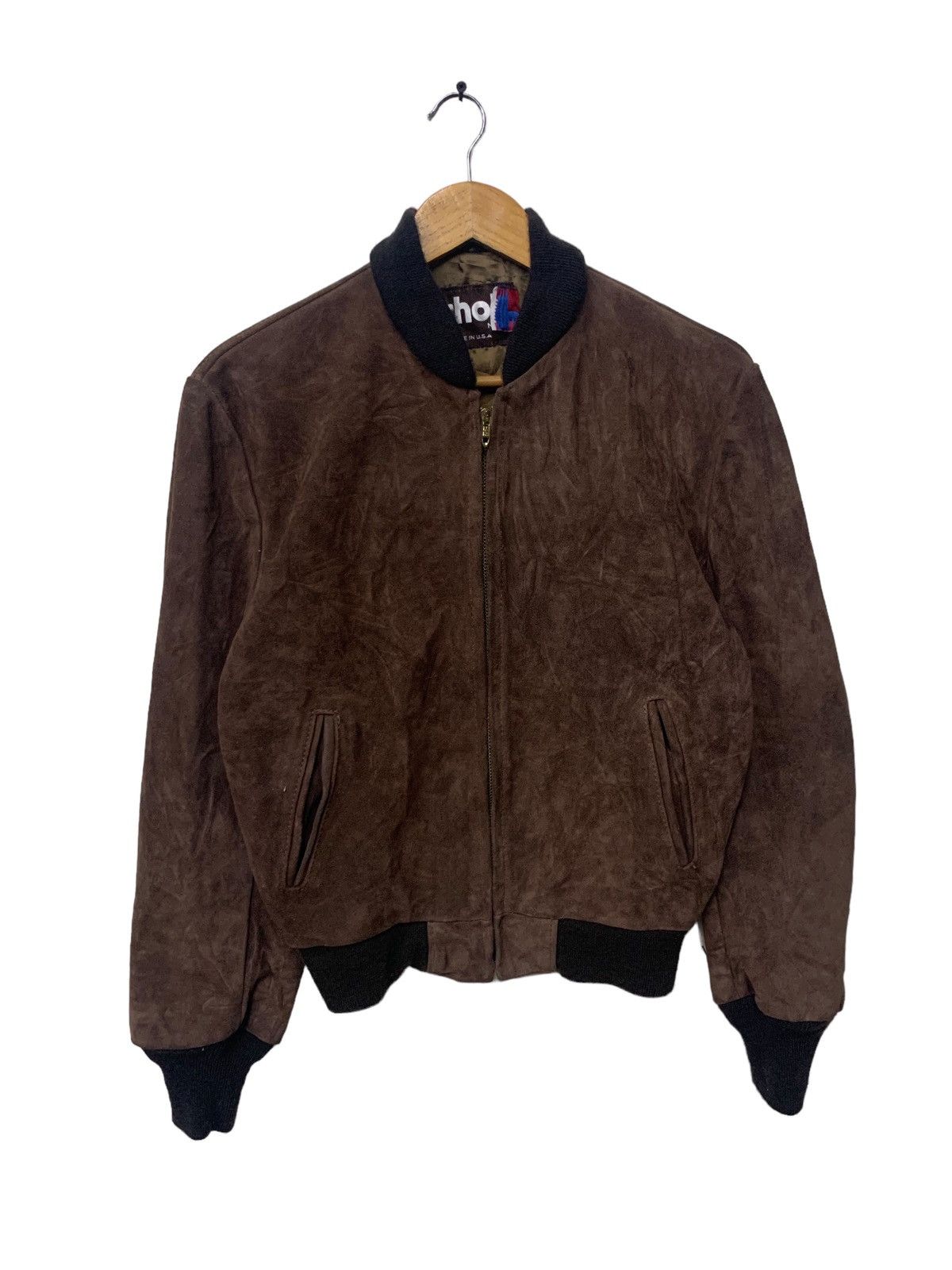 Schott 🇺🇸 Vintage SCHOTT NYC Suede Leather Jacket Size US S / EU 44-46 / 1 - 2 Thumbnail