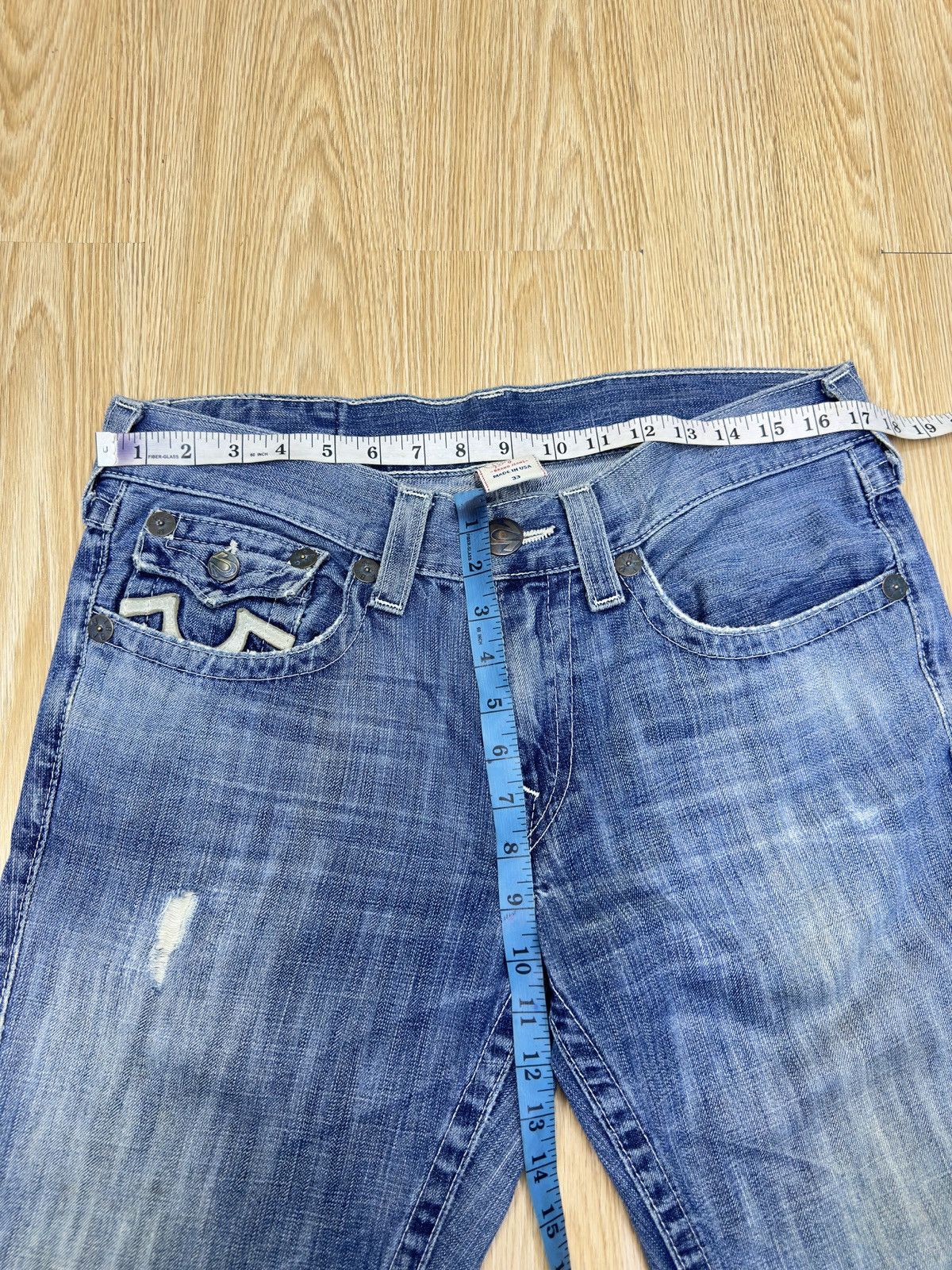 True Religion True Religion Billy Used Reconstruction Denim Size 33 JJ71 Size US 33 - 4 Thumbnail