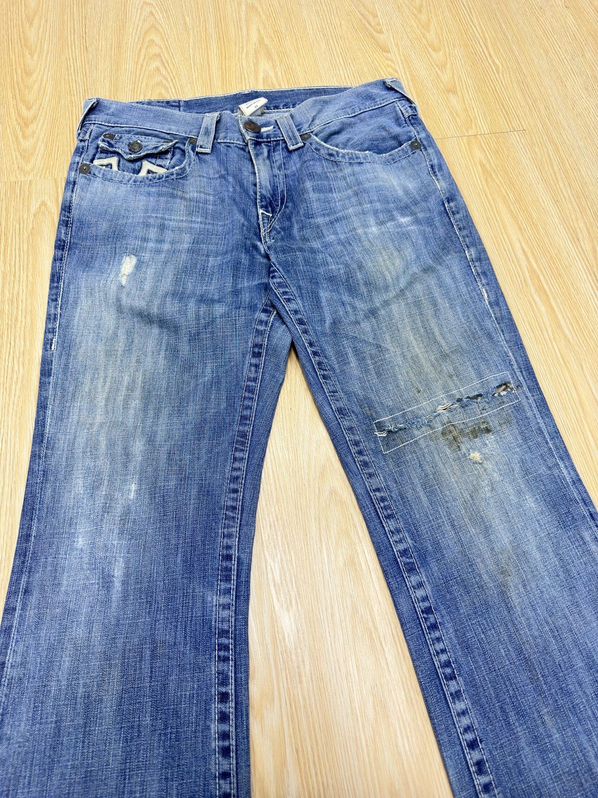 True Religion True Religion Billy Used Reconstruction Denim Size 33 JJ71 Size US 33 - 3 Thumbnail