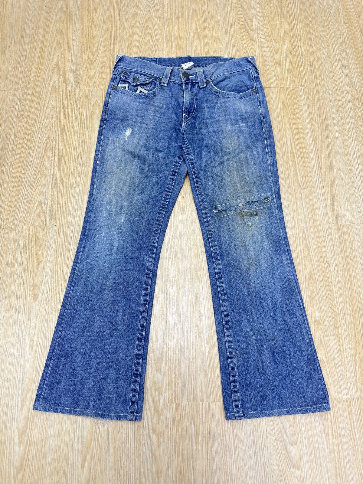 True Religion True Religion Billy Used Reconstruction Denim Size 33 JJ71 Size US 33 - 1 Thumbnail