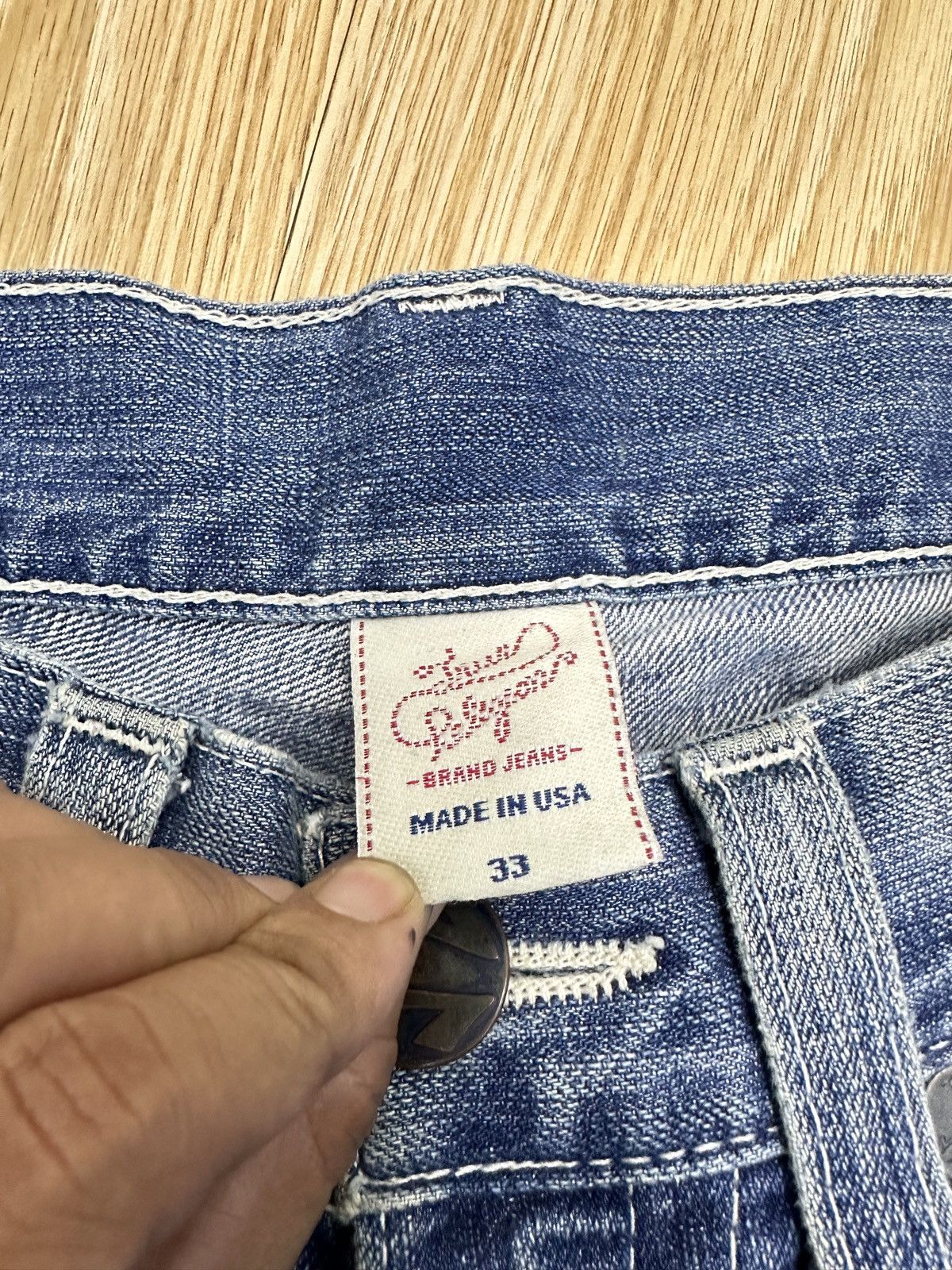 True Religion True Religion Billy Used Reconstruction Denim Size 33 JJ71 Size US 33 - 8 Thumbnail