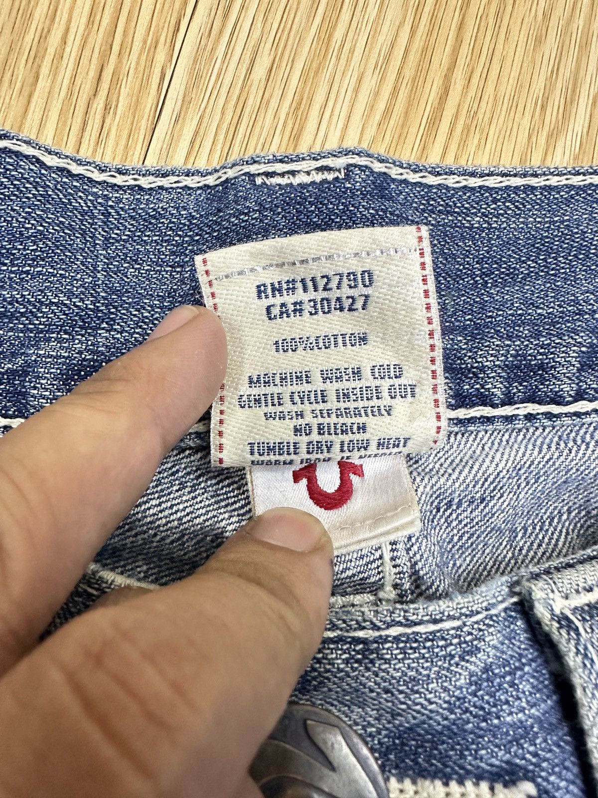 True Religion True Religion Billy Used Reconstruction Denim Size 33 JJ71 Size US 33 - 9 Thumbnail