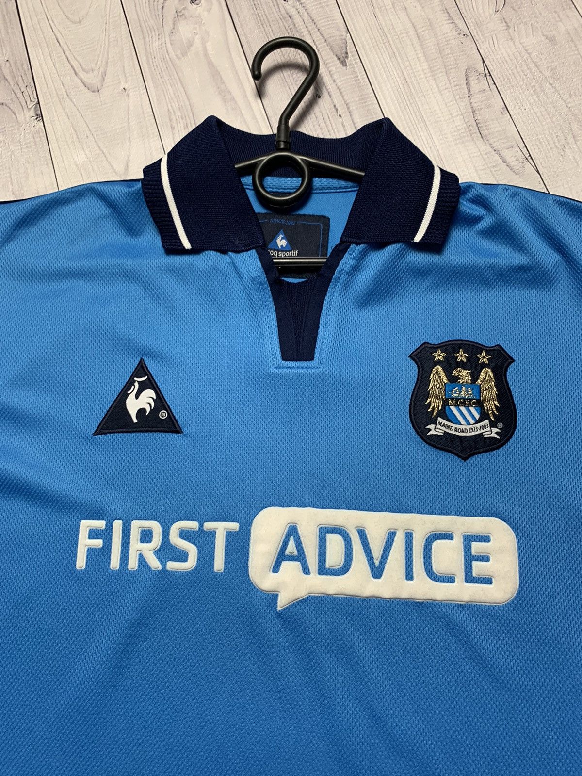 Le Coq Sportif × Vintage Vintage soccer jersey Manchester City size XL Size US XL / EU 56 / 4 - 4 Thumbnail